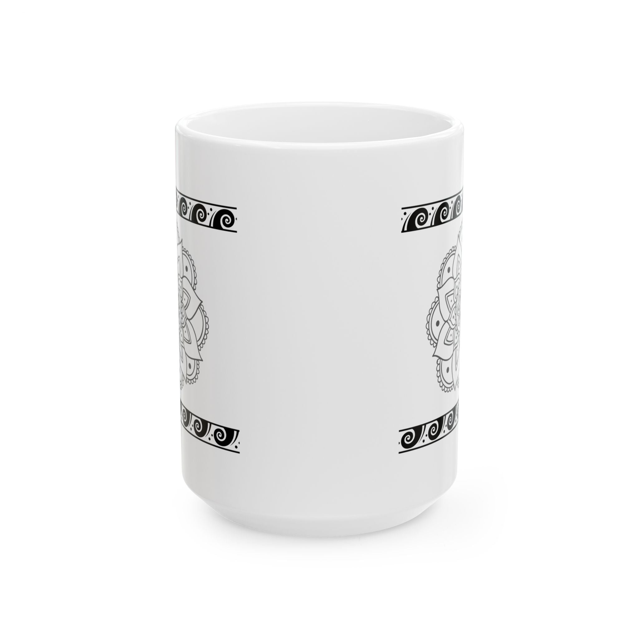 Elegant Mandala Ceramic Mug - Black and White Design, Perfect for Coffee Lovers, Gift for Tea Enthusiasts, Home or Office Decor, [...]
