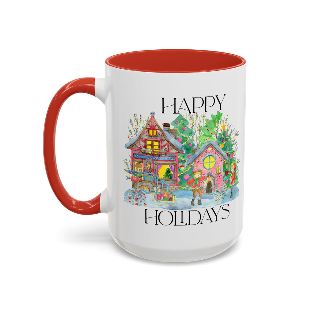 Festive Holiday Coffee Mug - Perfect Gift for Christmas, Winter Decor, Cozy Home Vibe, Holiday Gatherings, Cheerful Sips