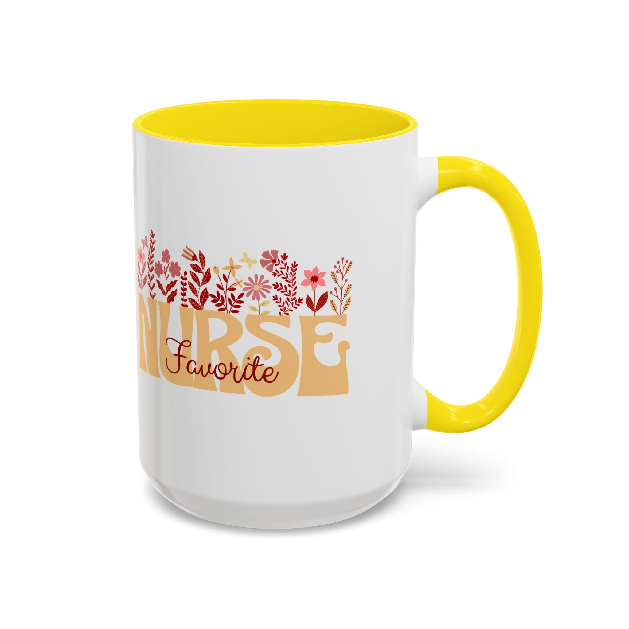 Nurse Favorite Coffee Mug | Floral Mug for Nurses | Gift for Nurse Appreciation Week, Nurses Day, Medical Professionals