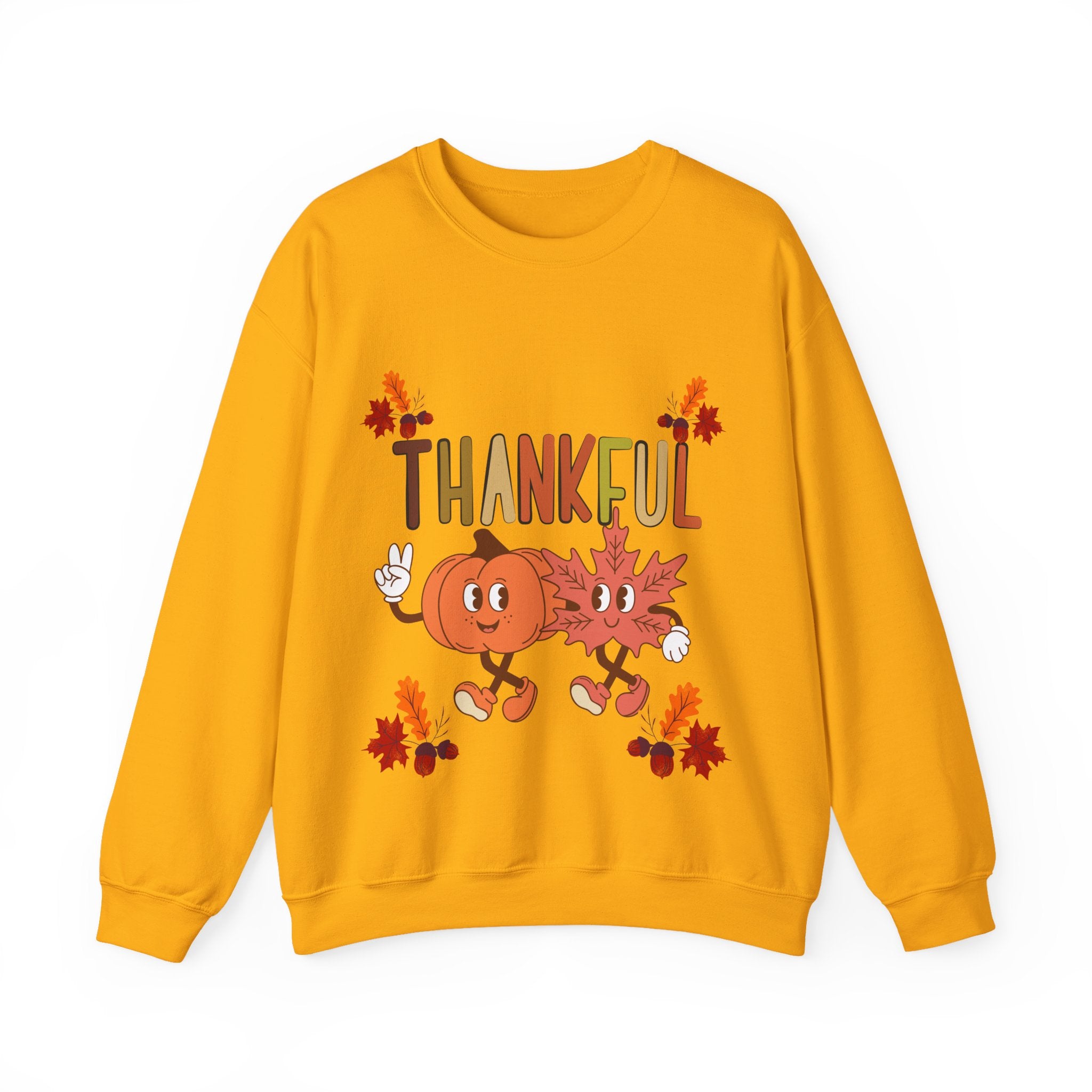 Thankful Autumn Crewneck Sweatshirt, Cozy Fall Sweater, Unisex Sweatshirt, Thanksgiving Gift, Cute Seasonal Apparel
