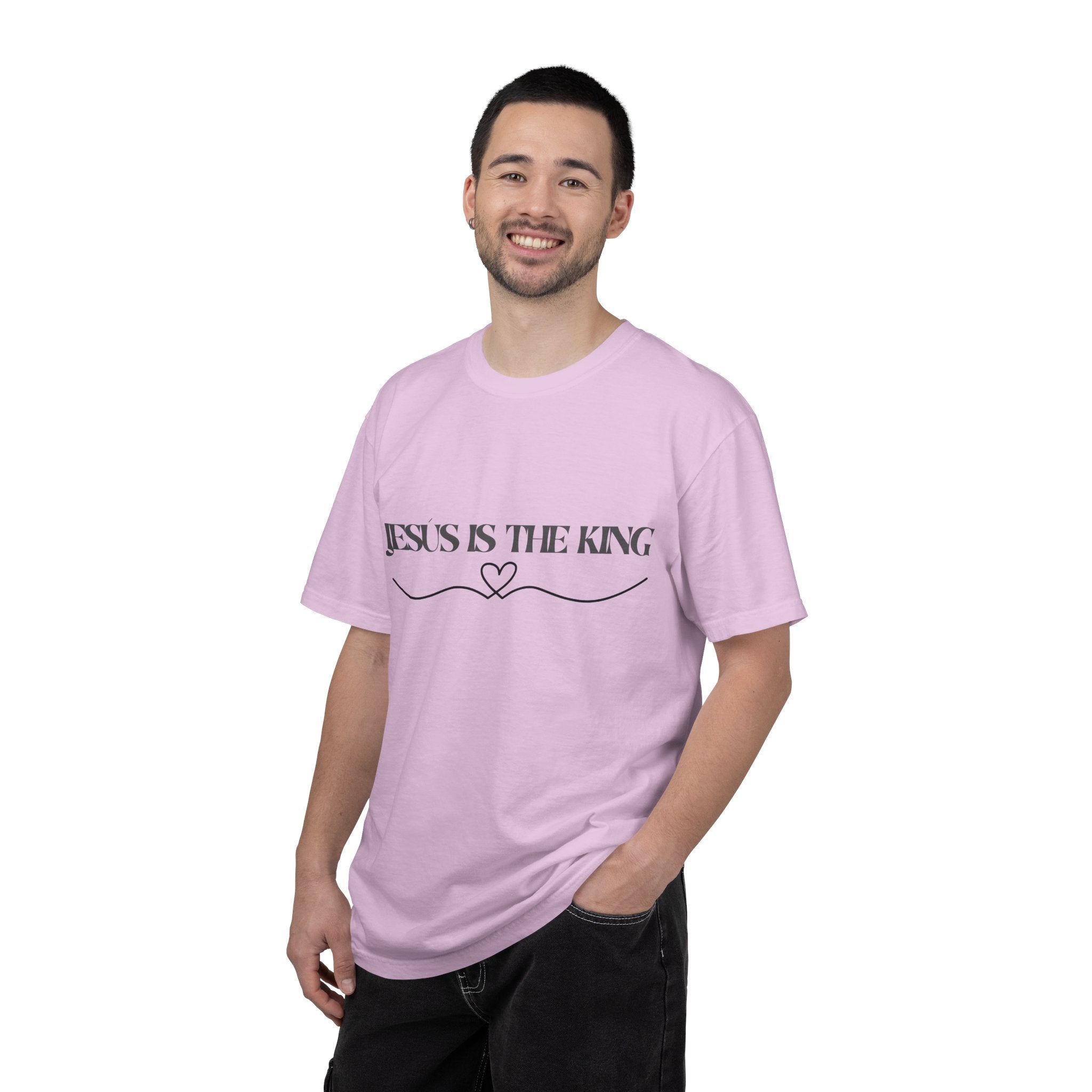 Jesus Is The King T-Shirt — Christian Faith Tee with Heart Accent