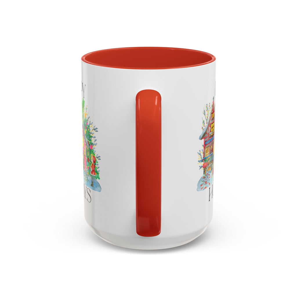 Festive Holiday Coffee Mug - Perfect Gift for Christmas, Winter Decor, Cozy Home Vibe, Holiday Gatherings, Cheerful Sips