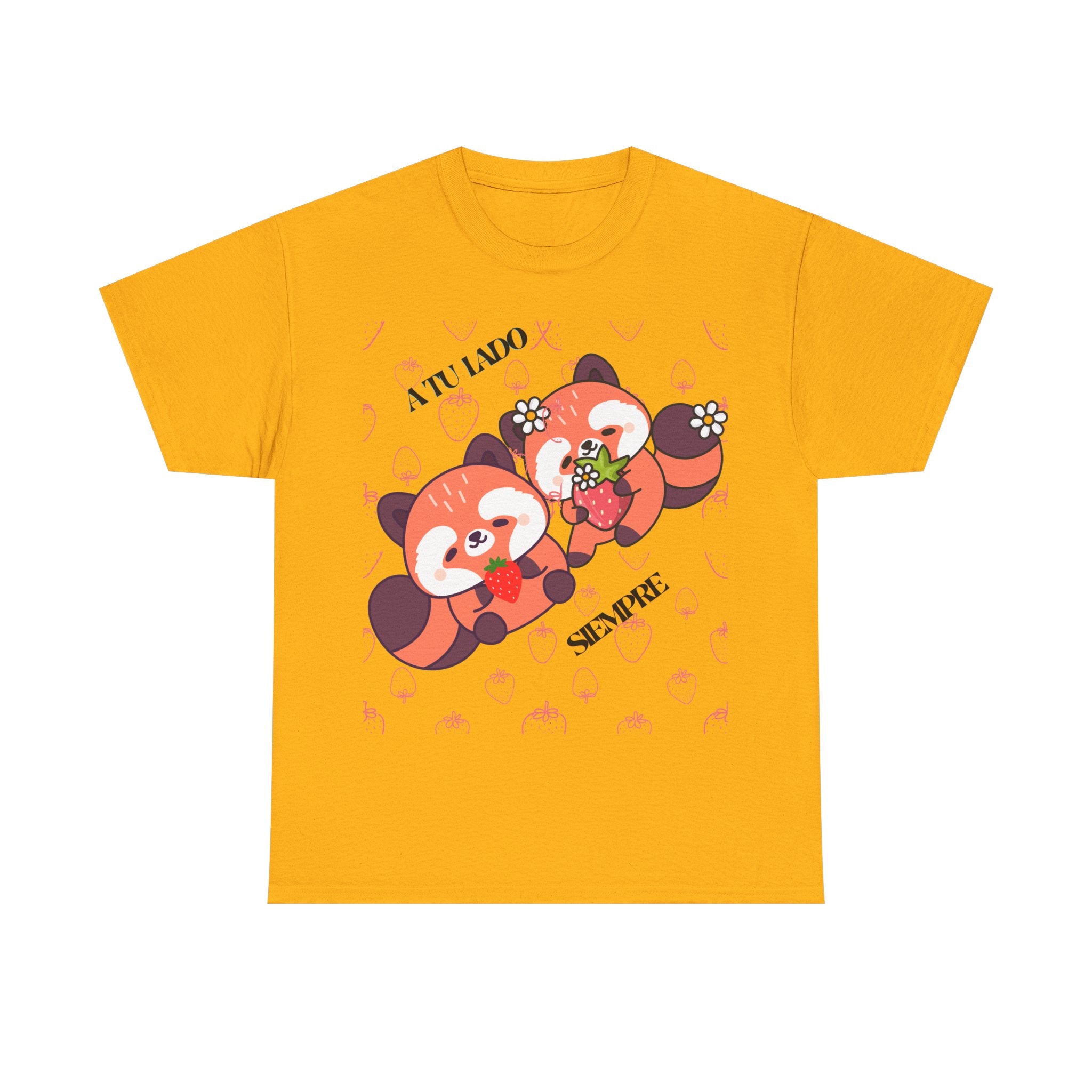 Red Panda Snack Time T-Shirt – Cute Kawaii Animal Tee with "A Little So Sweet" Design