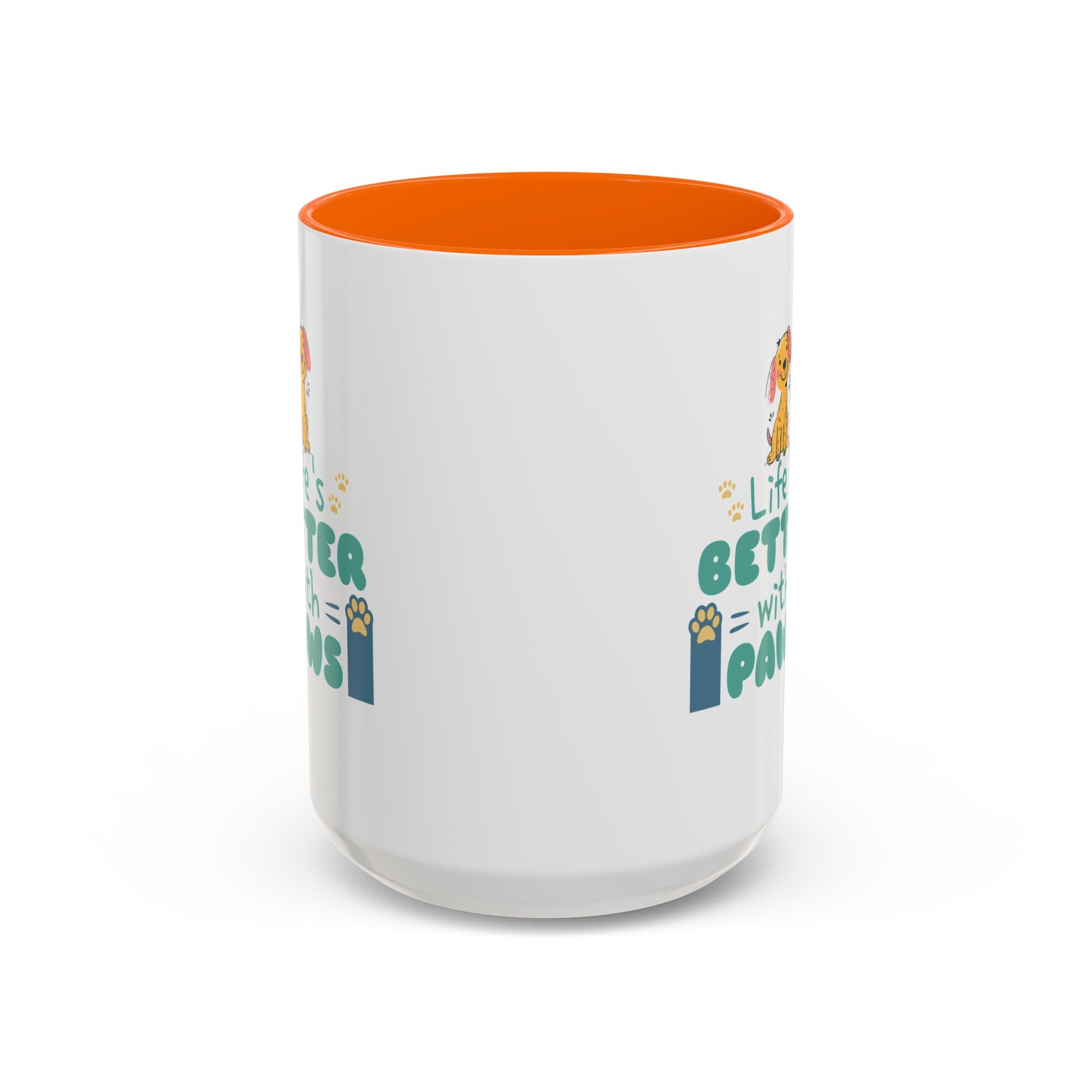 Life's Better with Paws Mug - Pet Lover's Coffee Cup, Dog Themed Gift, Animal Lover Present, Cute Ceramic Mug, Fun Pet Owner Gift