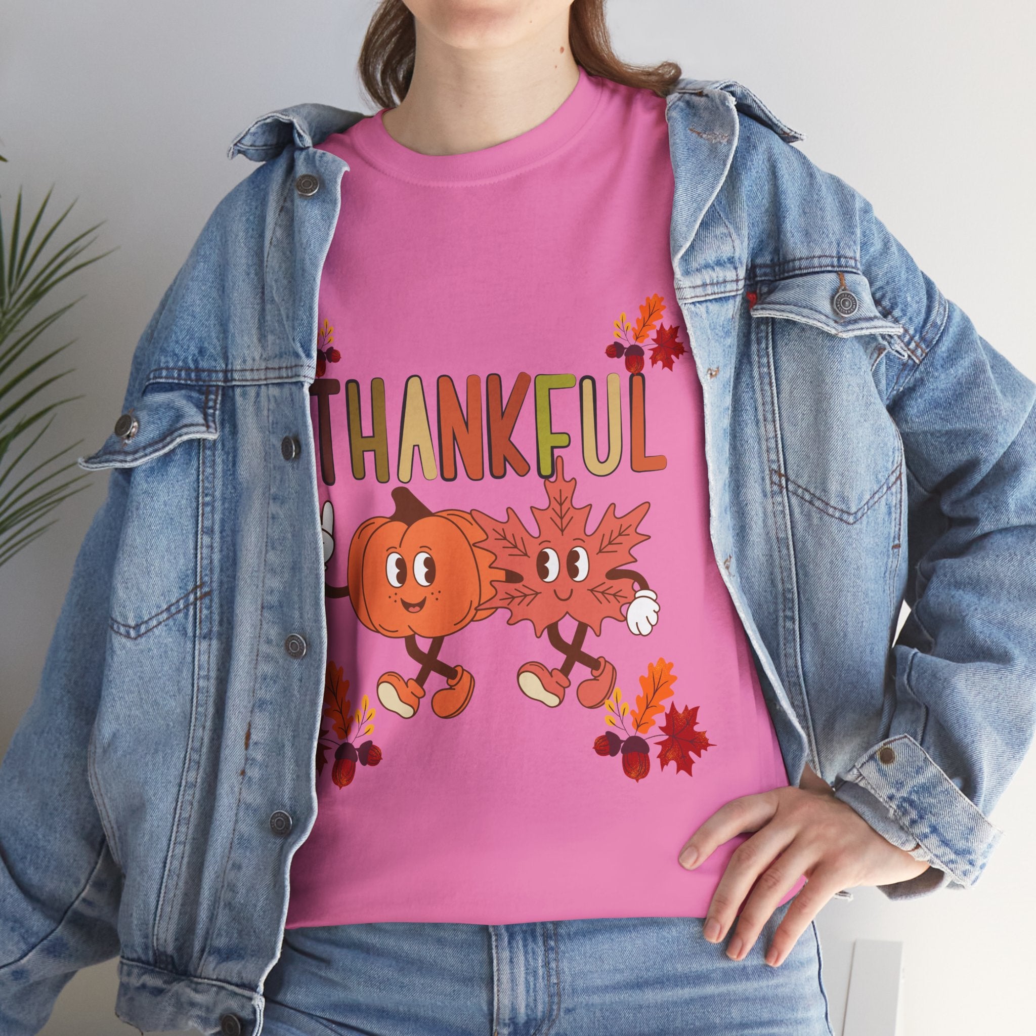Thankful Fall Unisex Tee, Autumn Shirt, Thanksgiving Gift, Cute Graphic T-Shirt, Seasonal Wear, Holiday Apparel