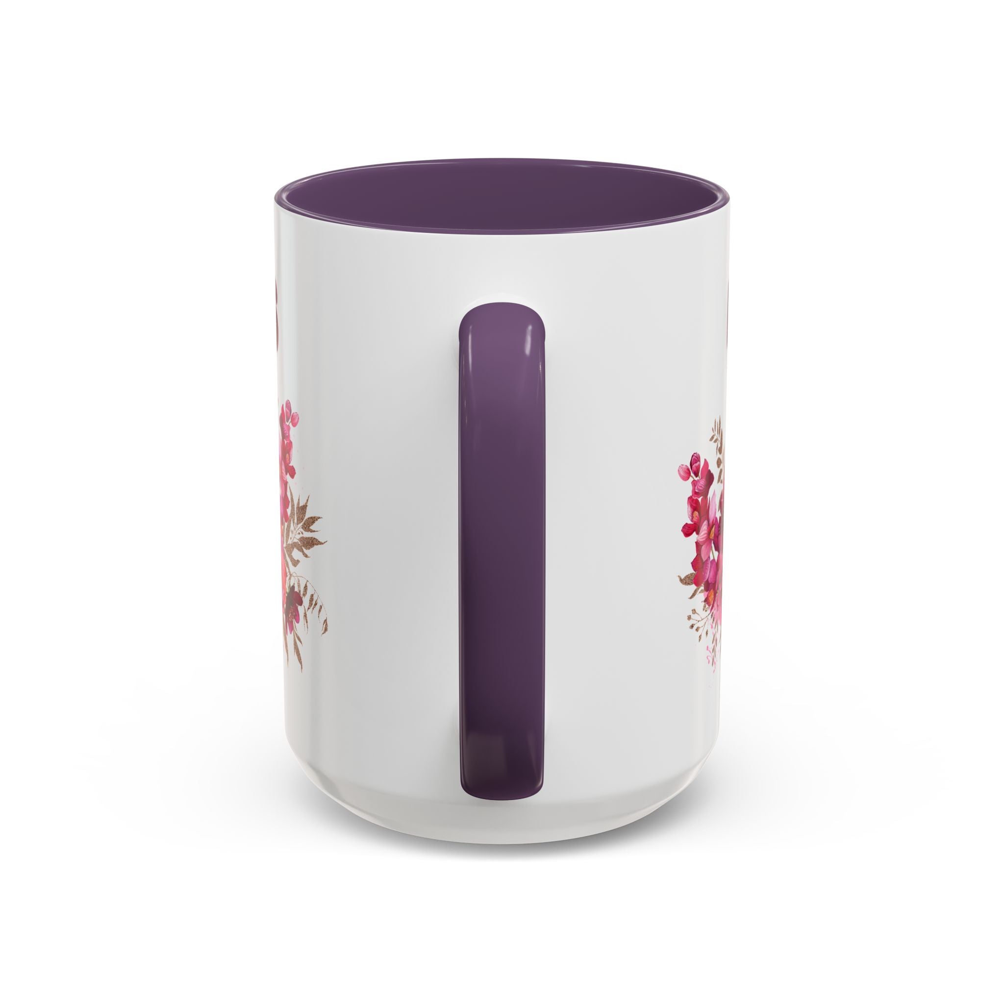 Dios Floral Accent Coffee Mug — 11/15oz Inspirational Christian Tea Cup