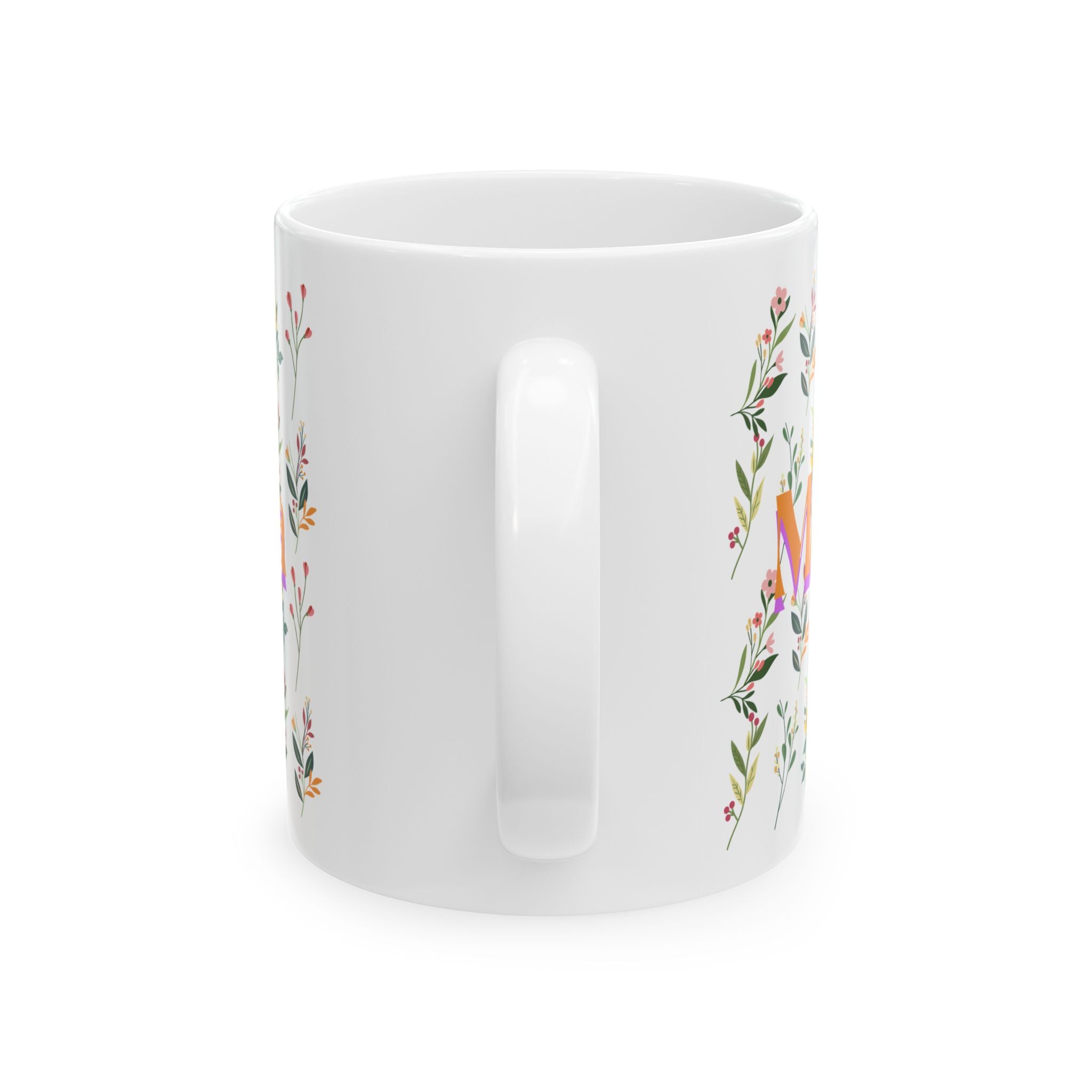 Floral Mother’s Day Ceramic Mug, Gift for Mom, Tea Coffee Cup, 11oz and 15oz, Spring Inspired Drinkware