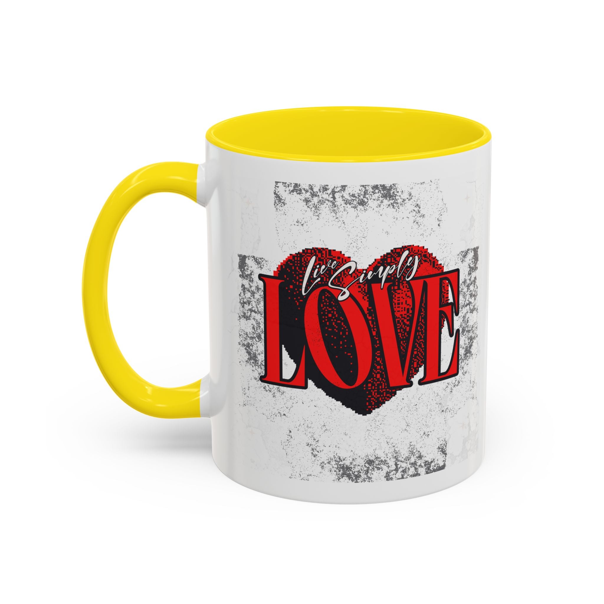 Love Accent Coffee Mug - Perfect Gift for Valentine's Day, Romantic Gift, Heart Mug, Coffee Lovers, Personalized Mug