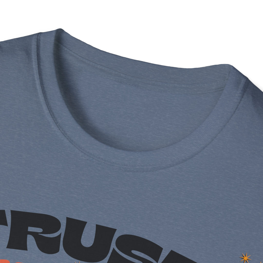 Trust The Process Heart T-Shirt — Positive Motivation Tee with Mushroom & Mosaic Heart Design