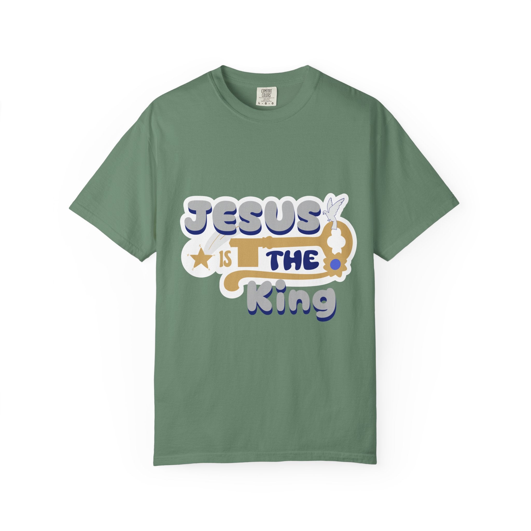 Jesus Is The King T-Shirt — Retro Christian Faith Tee