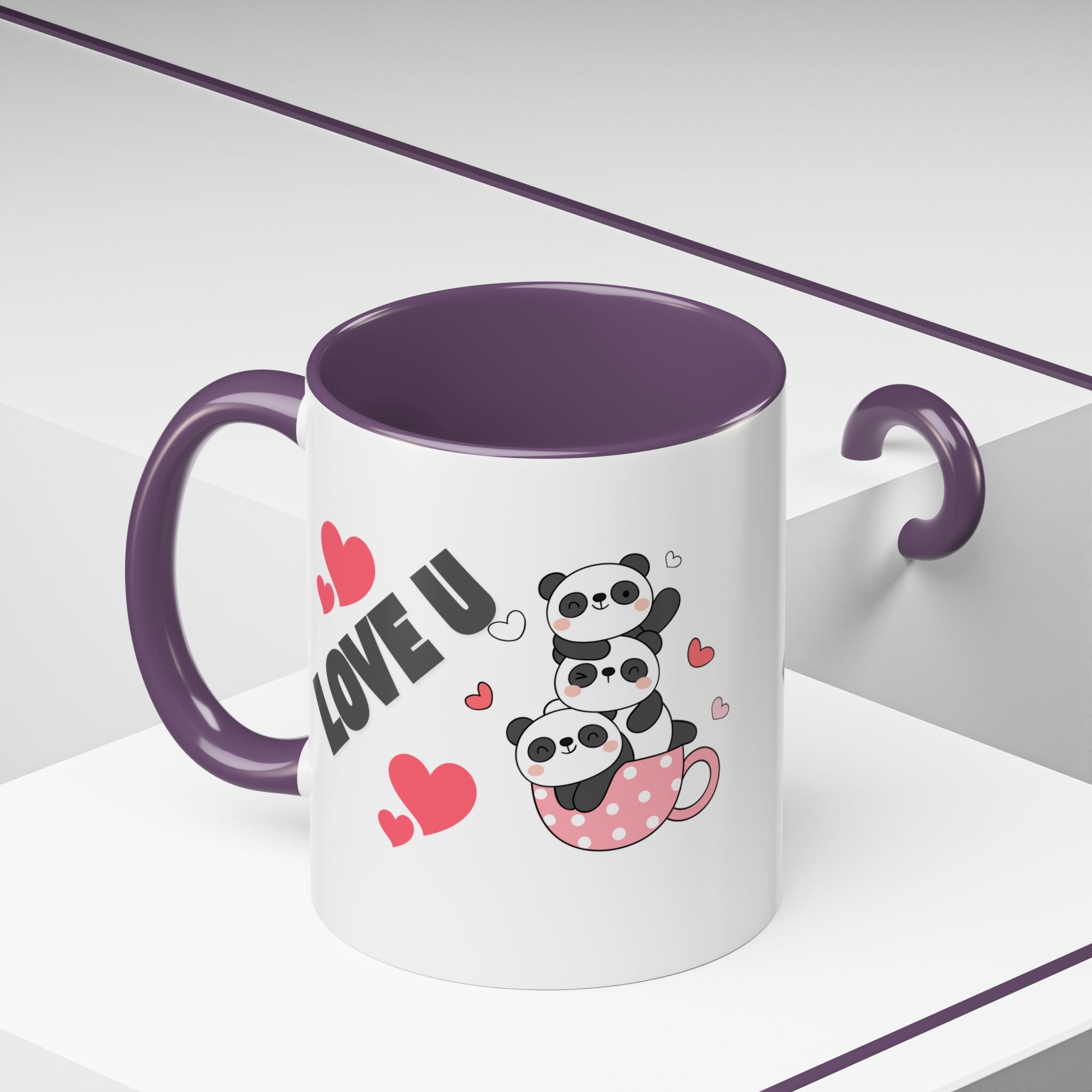 Adorable Panda Love Coffee Mug - Perfect Gift for Couples, Birthdays, Valentine's Day, Cute Kitchen Decor