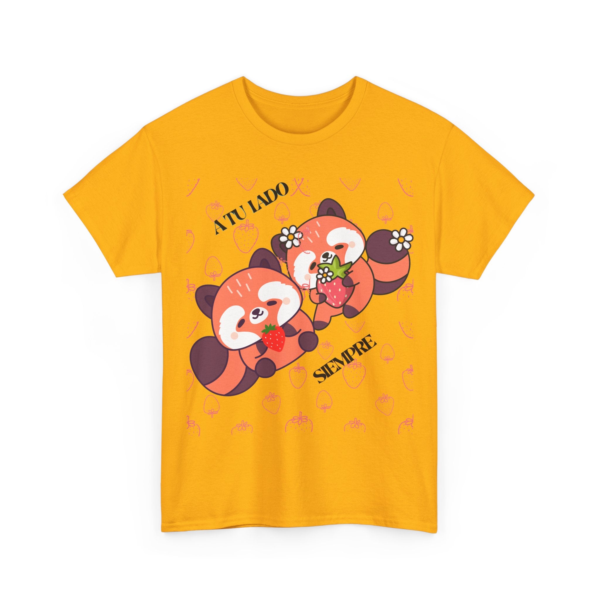 Red Panda Snack Time T-Shirt – Cute Kawaii Animal Tee with "A Little So Sweet" Design