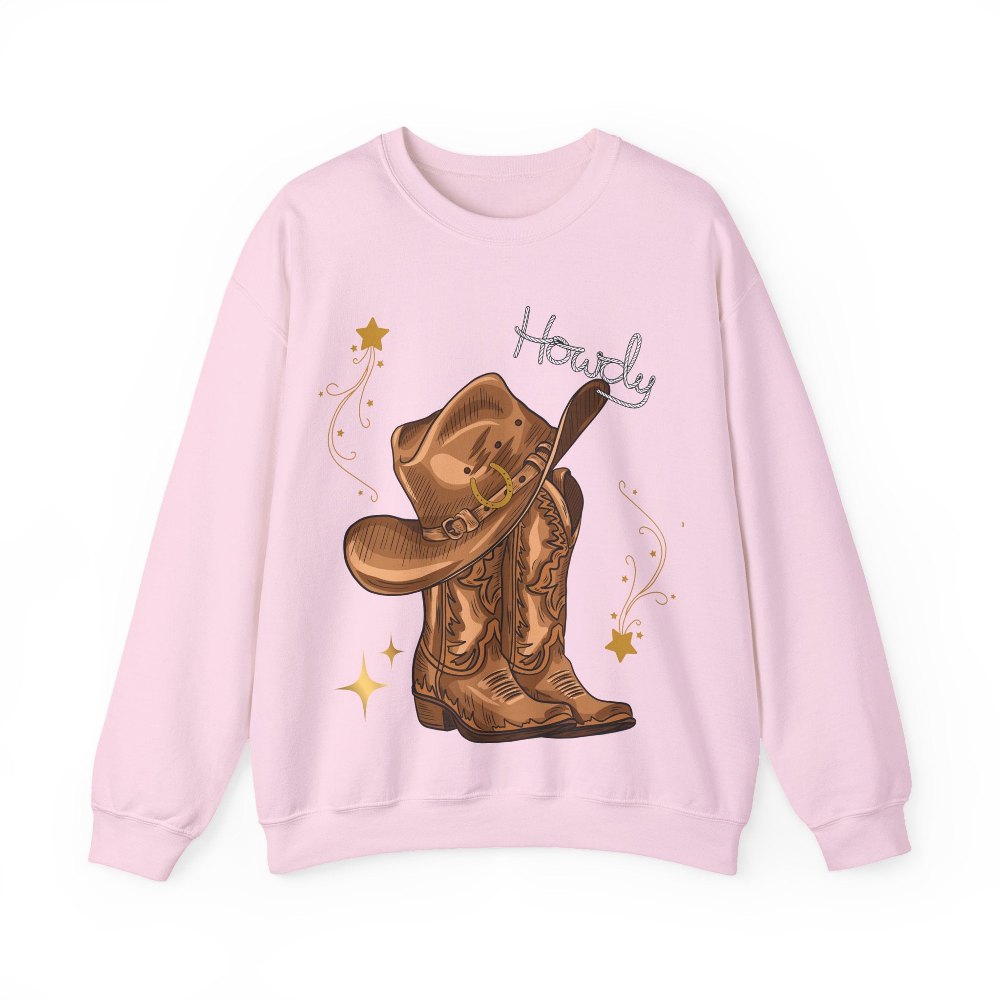 Howdy Cowboy Crewneck Sweatshirt | Unisex Sweatshirt, Western Apparel, Fall Fashion, Gift for Him/Her, Casual Wear