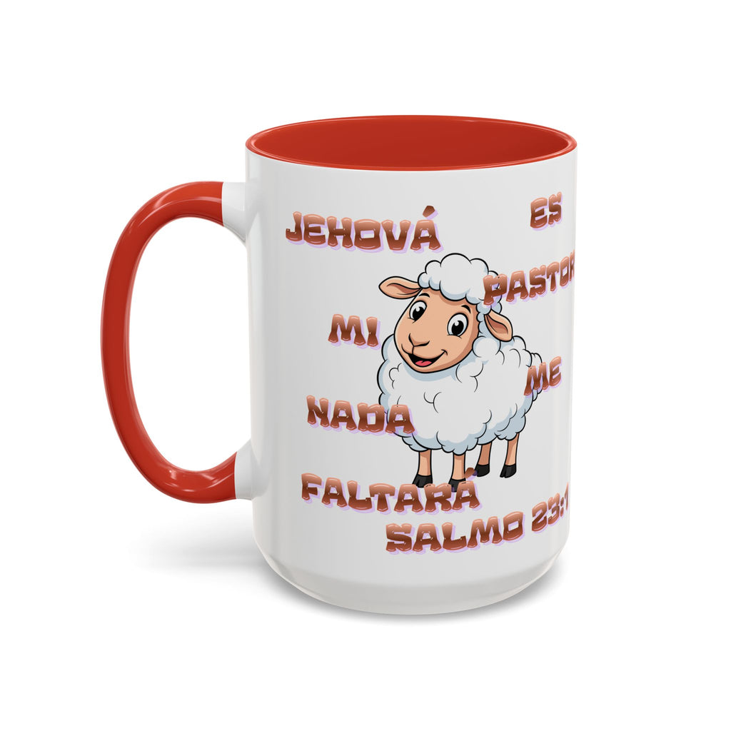 Jehová Es Mi Pastor Coffee Mug — Salmo 23:1 Spanish Christian Accent Mug