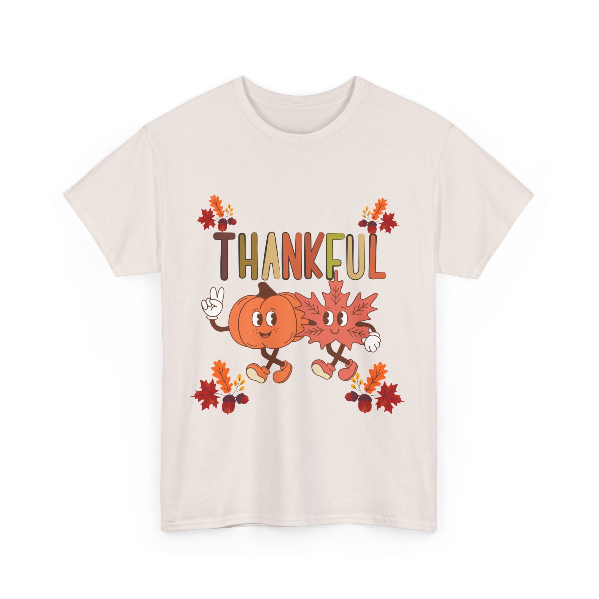 Thankful Fall Unisex Tee, Autumn Shirt, Thanksgiving Gift, Cute Graphic T-Shirt, Seasonal Wear, Holiday Apparel