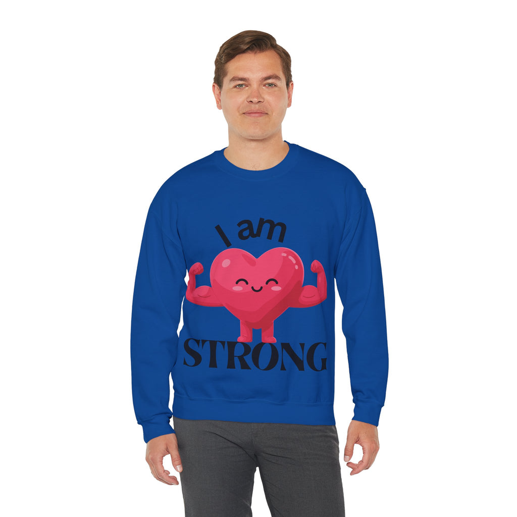 I Am Strong Heart Crewneck Sweatshirt