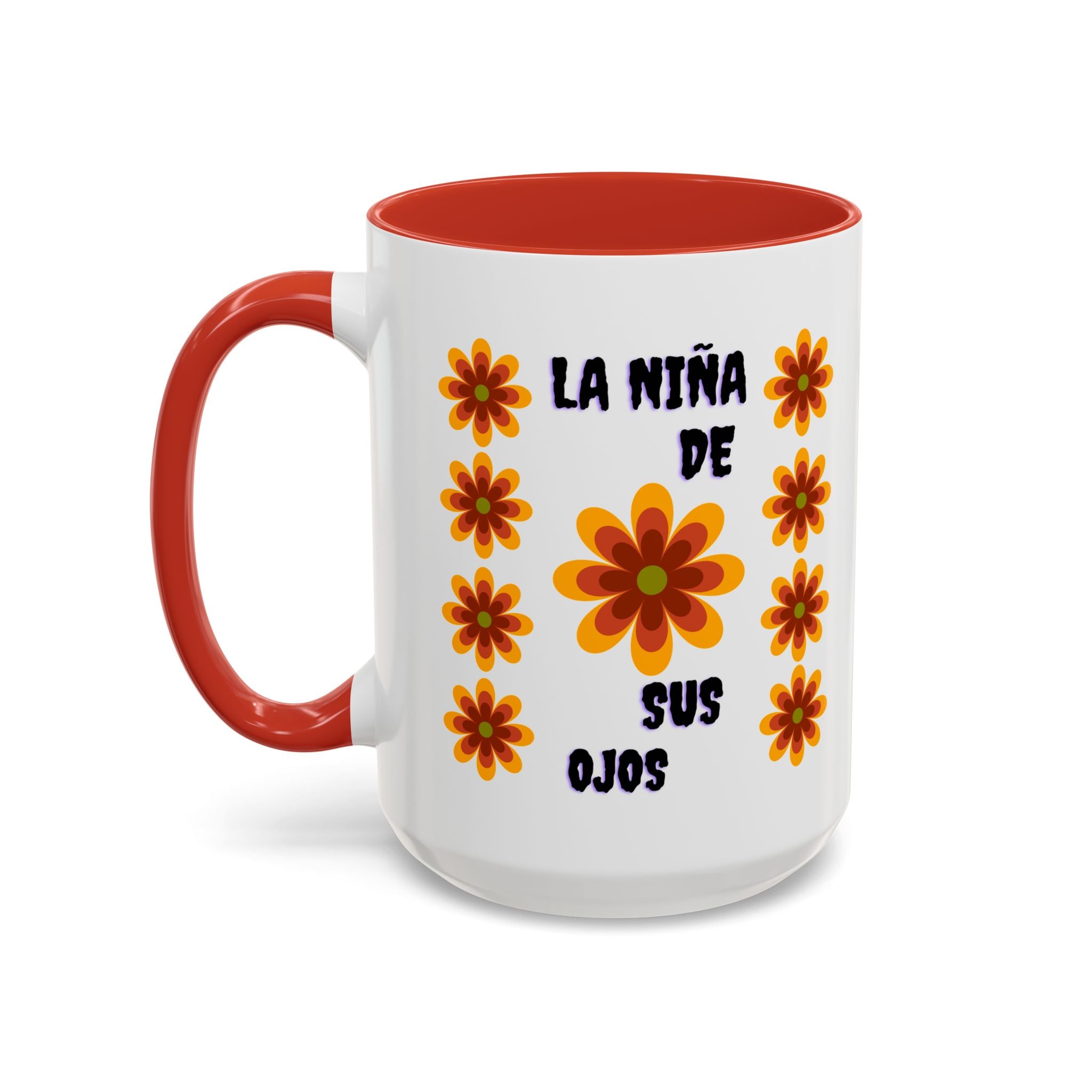 Bright Floral Accent Coffee Mug for Gifts, Home Decor, Coffee Lovers, Spanish Quote, Perfect for Special Occasions