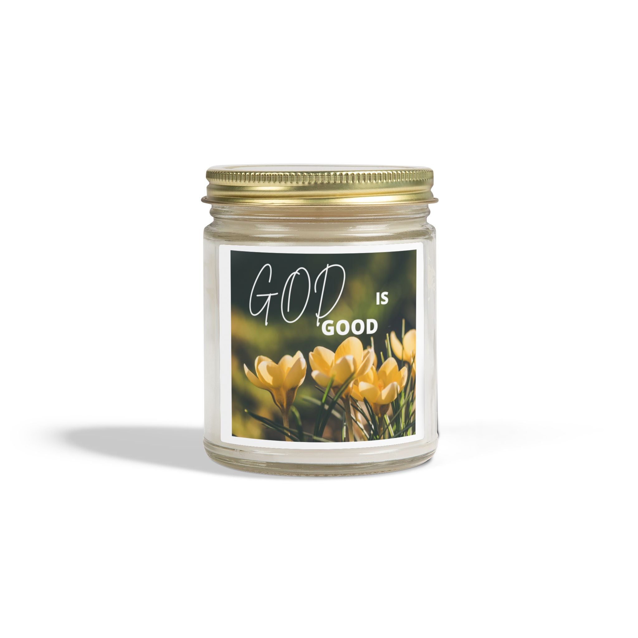 God Is Good Scented Candle — Coconut Apricot Wax (4oz, 9oz)