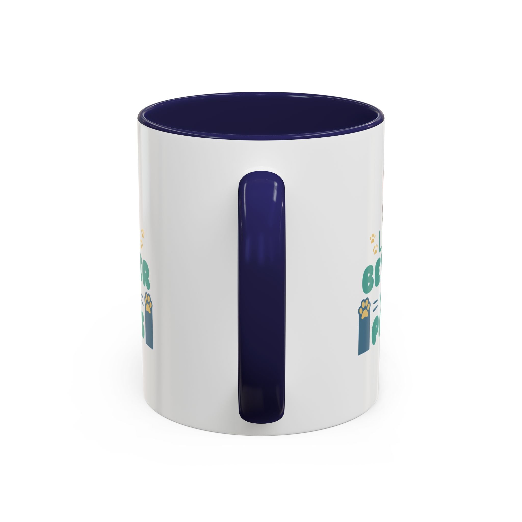 Life's Better with Paws Mug - Pet Lover's Coffee Cup, Dog Themed Gift, Animal Lover Present, Cute Ceramic Mug, Fun Pet Owner Gift