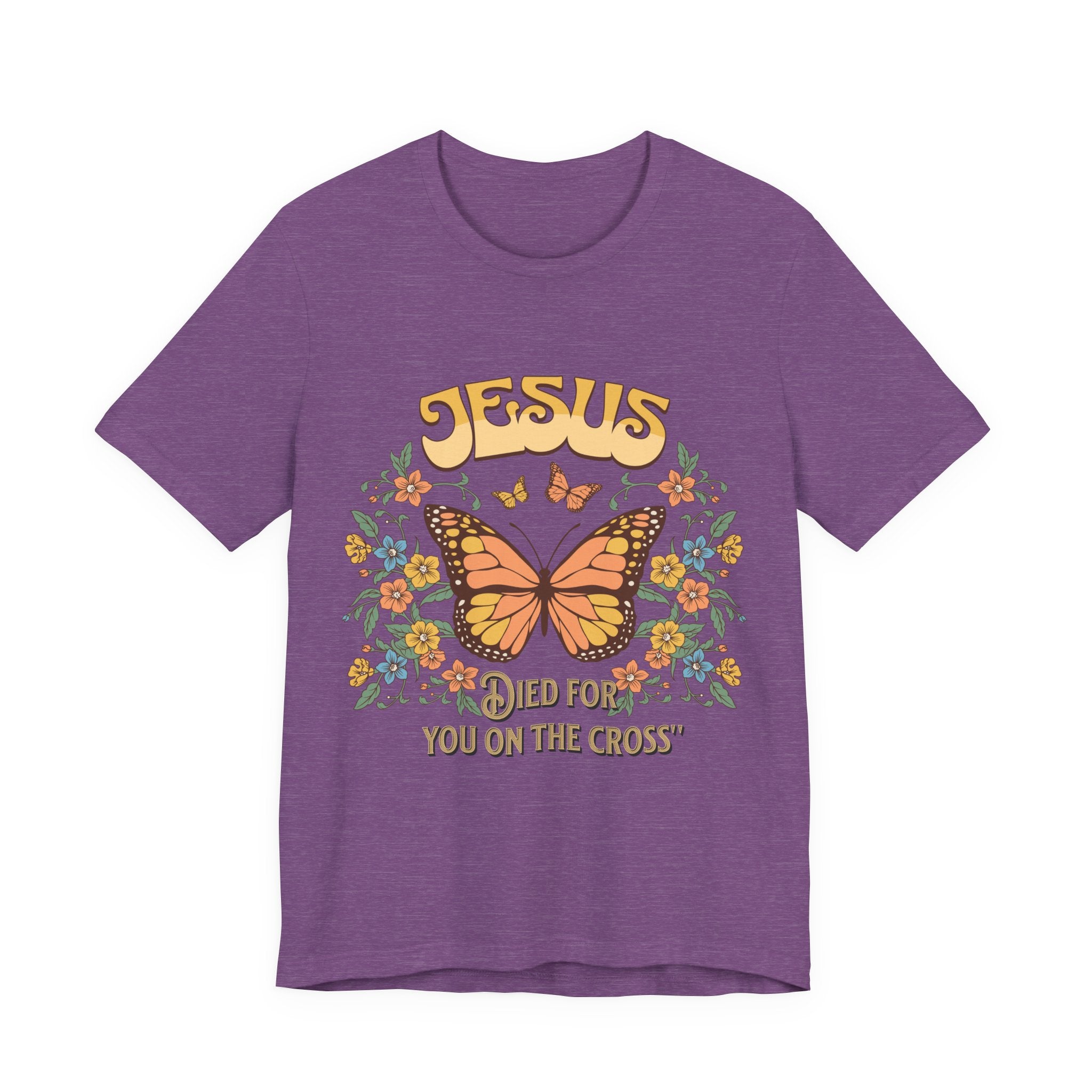 Jesus Butterfly Tee, Vintage Inspired Christian Unisex T-Shirt, Faith Apparel, Religious Gift, Casual Wear
