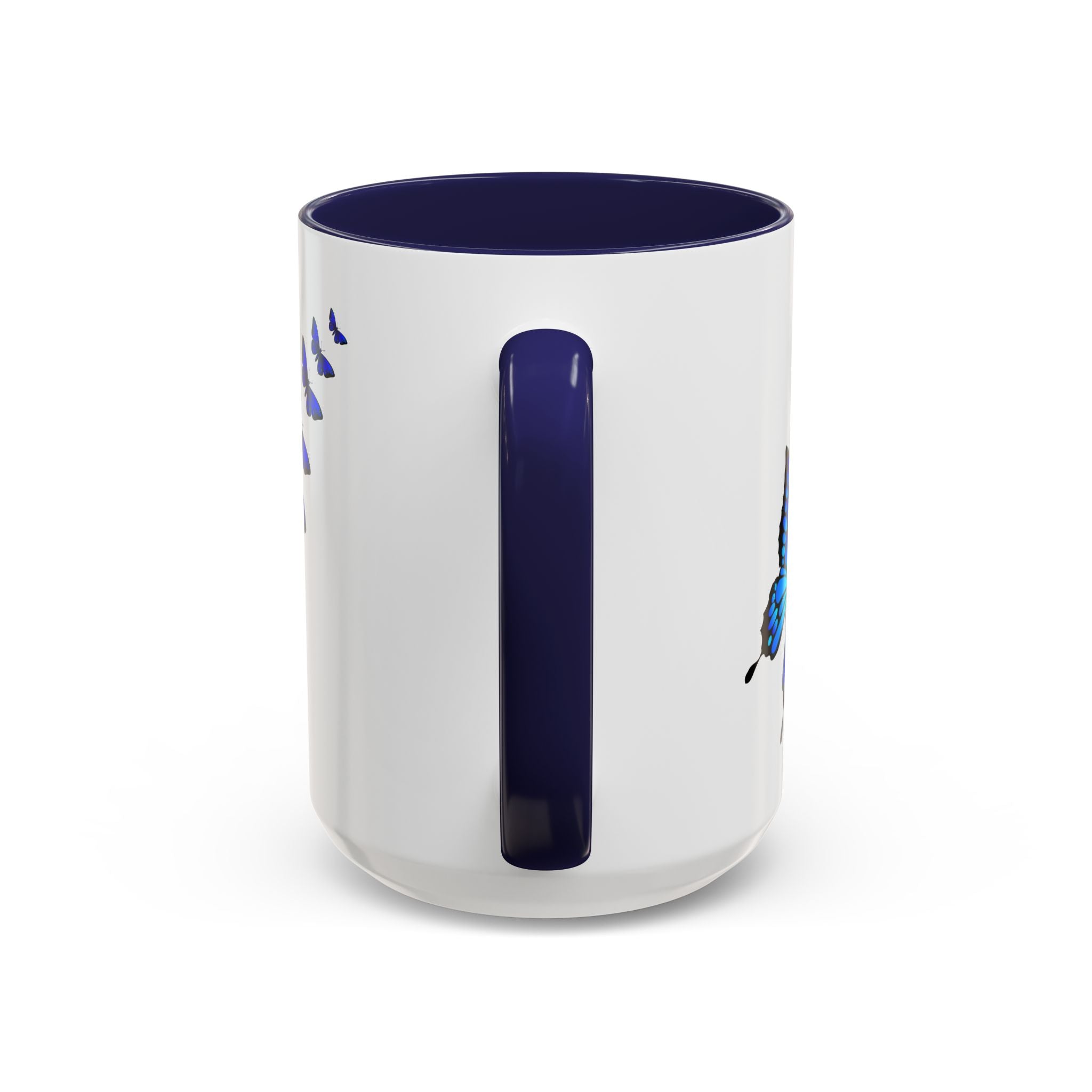 Butterfly Accent Coffee Mug | Colorful Butterfly Design | Perfect Gift for Nature Lovers | Home & Office Decor | 11oz & 15oz