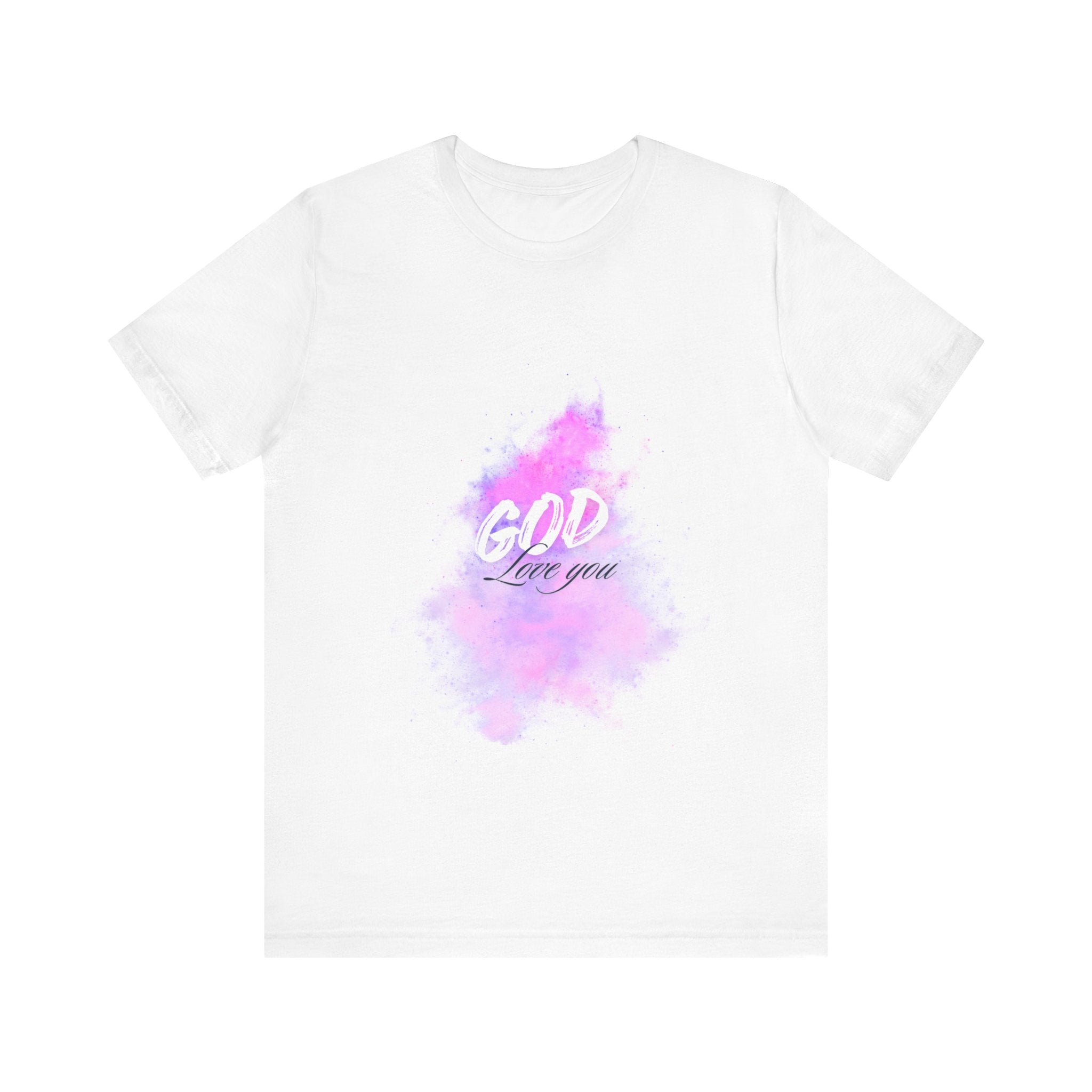 God Love You Tee - Inspirational Short Sleeve Shirt, Faith-Based Gift, Christian Apparel, Motivational T-Shirt, Perfect for Worship