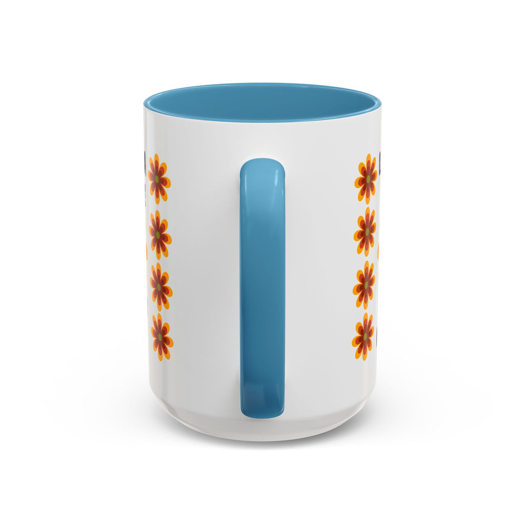 Bright Floral Accent Coffee Mug for Gifts, Home Decor, Coffee Lovers, Spanish Quote, Perfect for Special Occasions