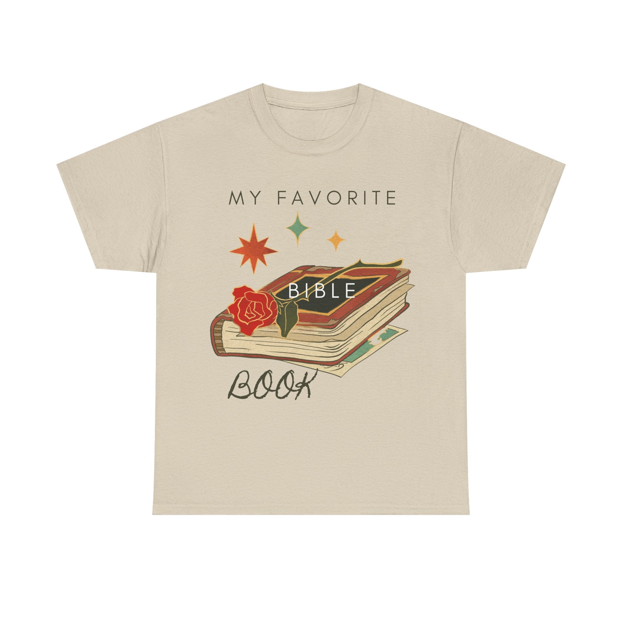 Bible Graphic Tee — "My Favorite Book" Christian Faith T-Shirt