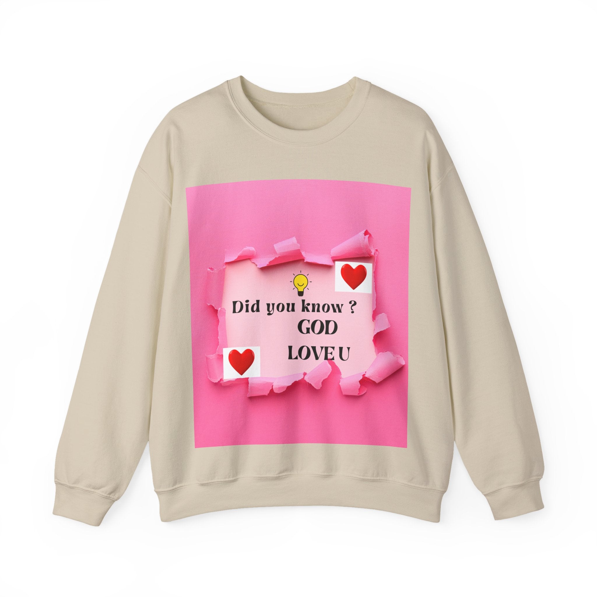 Cute Love Message Crewneck Sweatshirt, Cozy Gift for Her, Valentine's Day, Inspirational Sweater, Comfortable Everyday Wear