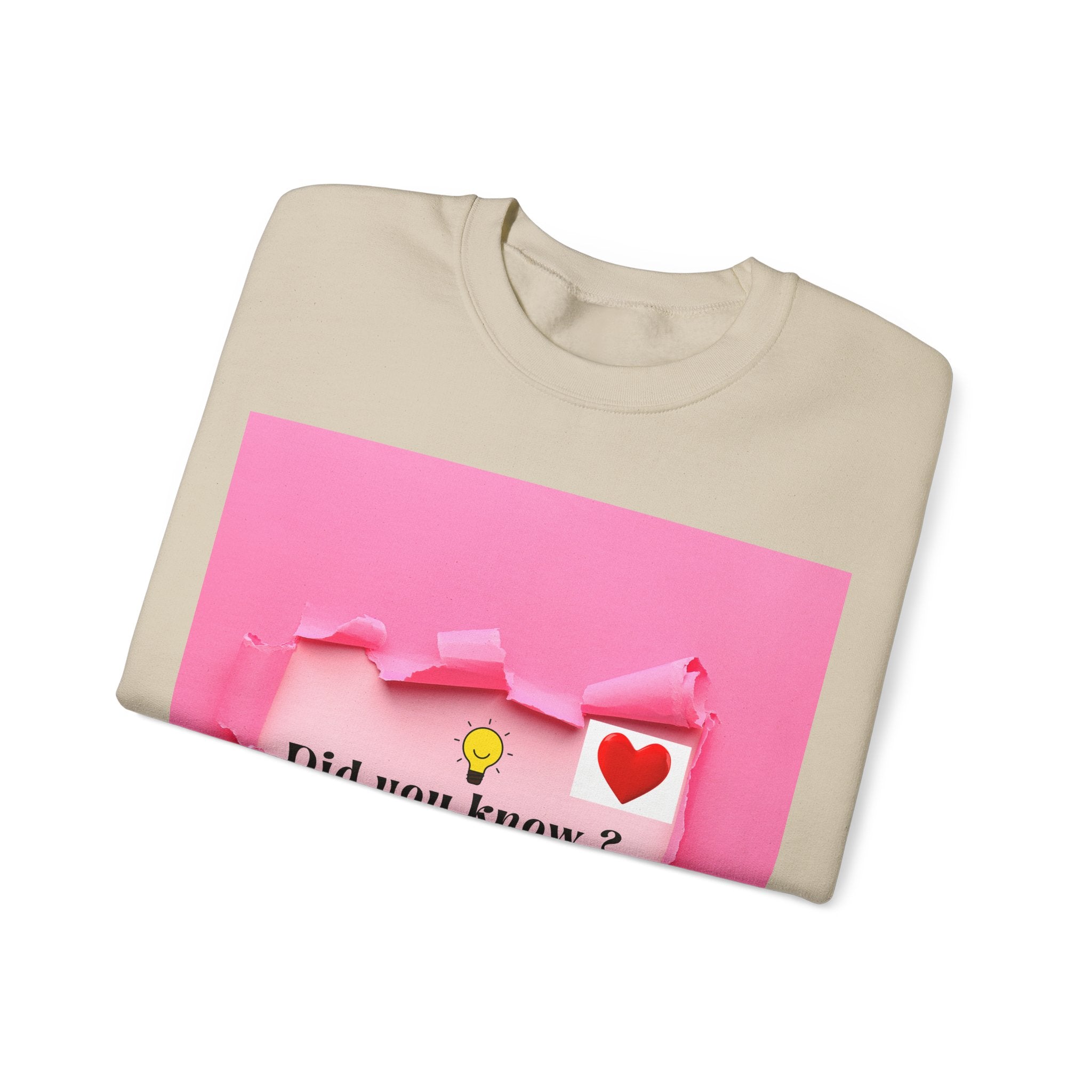 Cute Love Message Crewneck Sweatshirt, Cozy Gift for Her, Valentine's Day, Inspirational Sweater, Comfortable Everyday Wear