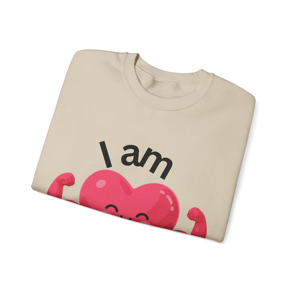 I Am Strong Heart Crewneck Sweatshirt