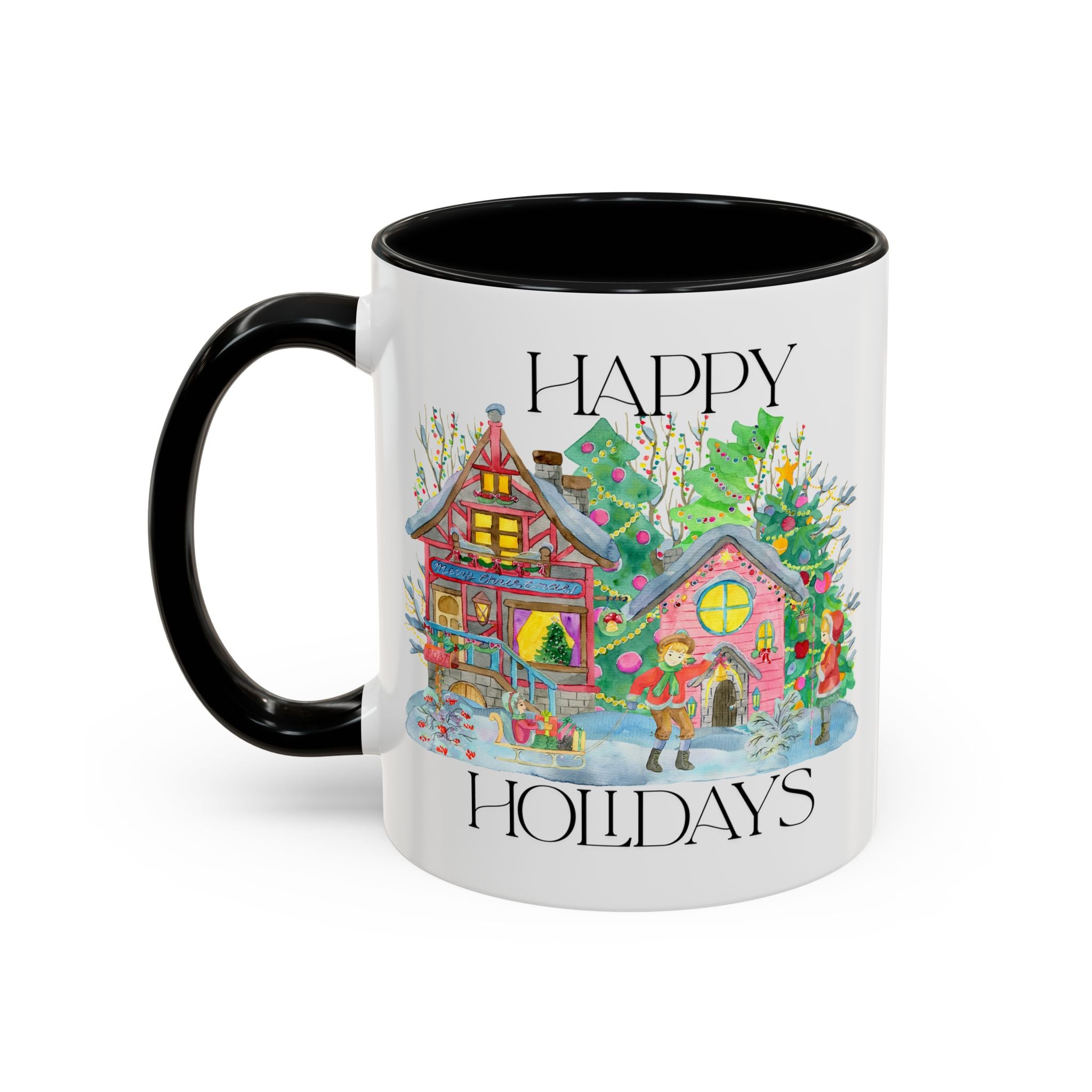 Festive Holiday Coffee Mug - Perfect Gift for Christmas, Winter Decor, Cozy Home Vibe, Holiday Gatherings, Cheerful Sips