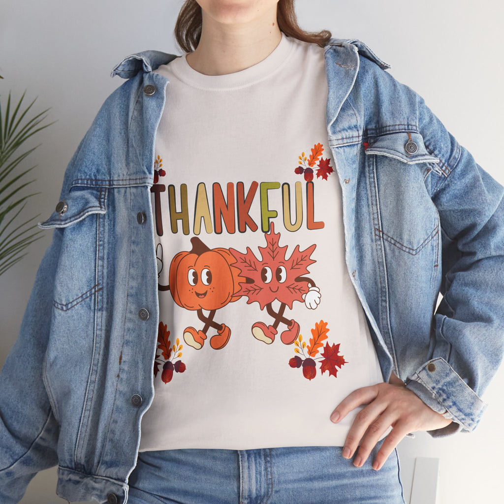 Thankful Fall Unisex Tee, Autumn Shirt, Thanksgiving Gift, Cute Graphic T-Shirt, Seasonal Wear, Holiday Apparel