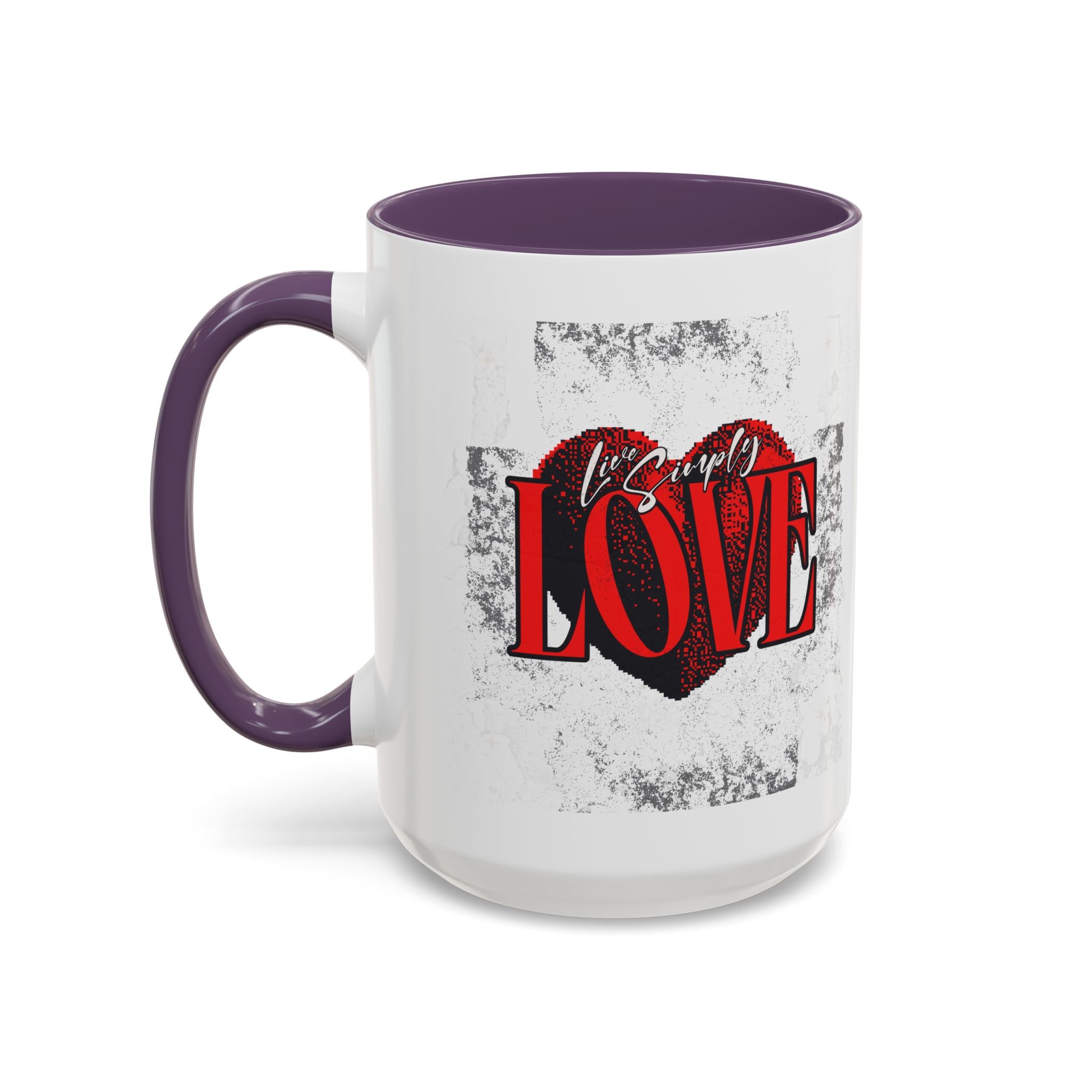 Love Accent Coffee Mug - Perfect Gift for Valentine's Day, Romantic Gift, Heart Mug, Coffee Lovers, Personalized Mug