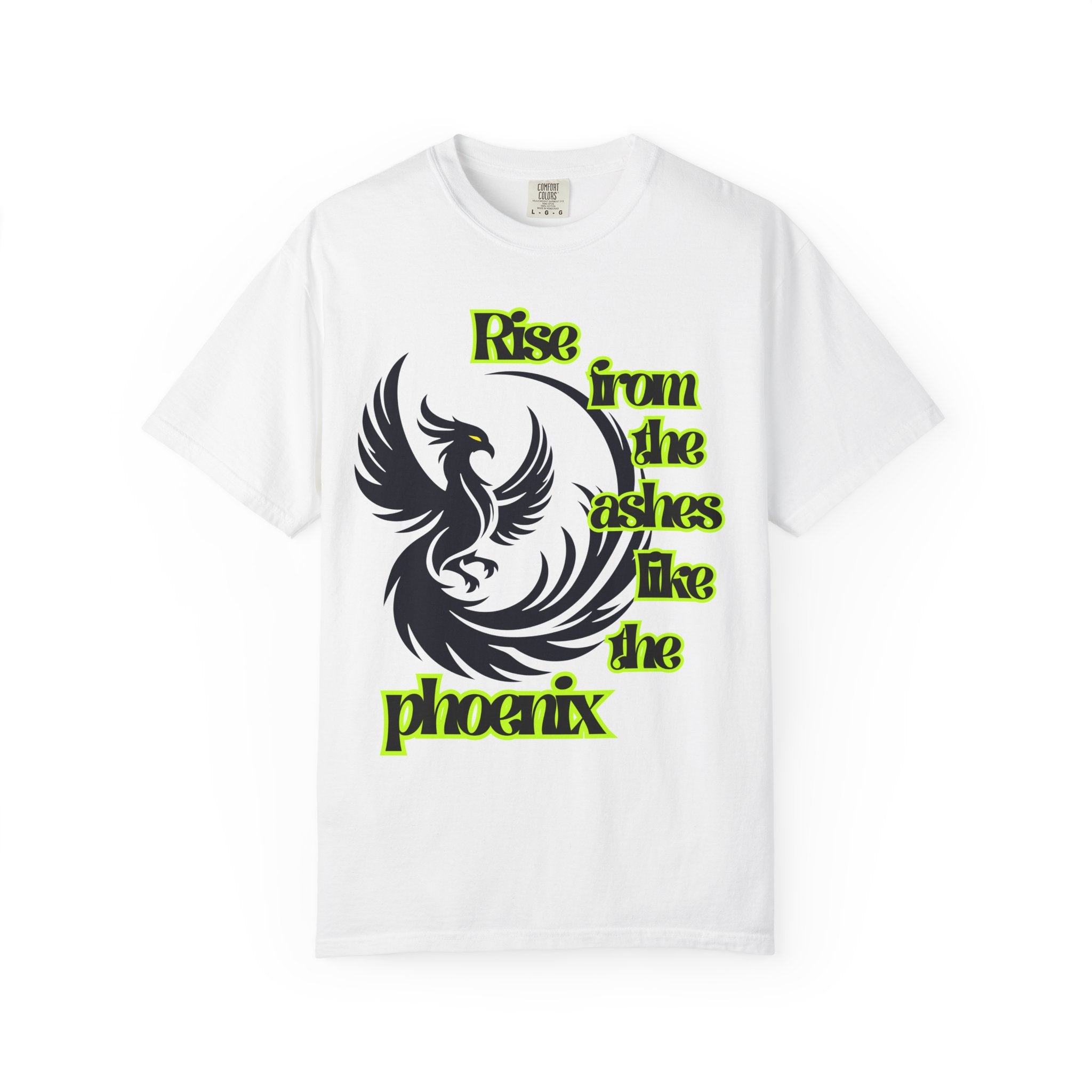 Phoenix Graphic Unisex T-shirt - Empowering 'Rise from the ashes like the phoenix' Design, Casual Wear, Gift for Resilience, [...]