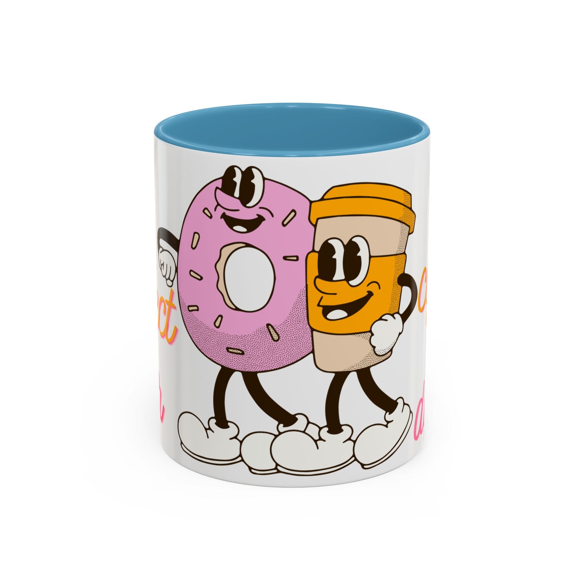 Like Coffee & Donuts Accent Coffee Mug — Cute Donut & Coffee Cup Design (11/15oz)