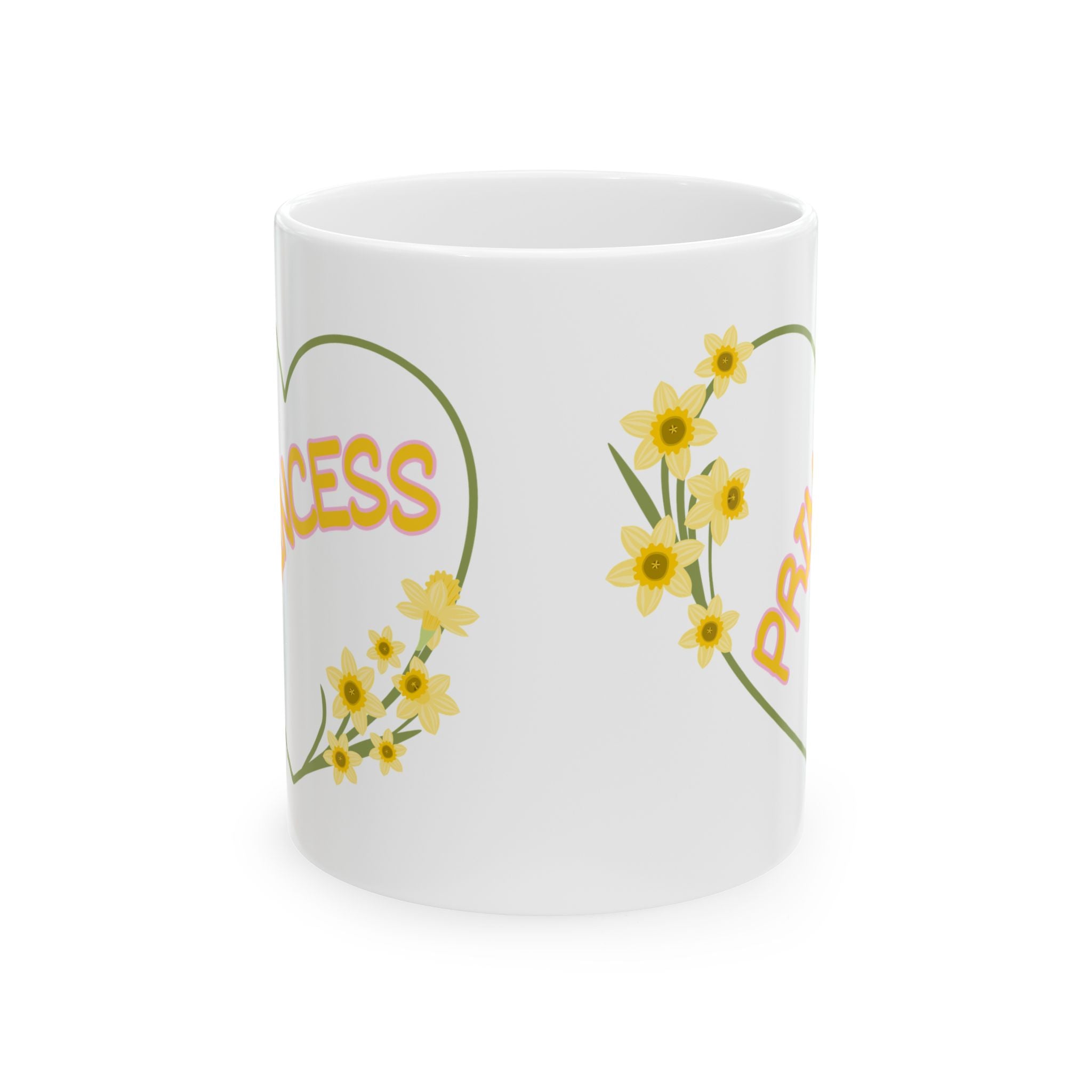 Success Floral Ceramic Mug – "Process Over Perfection" Inspirational Coffee Cup (11oz, 15oz)