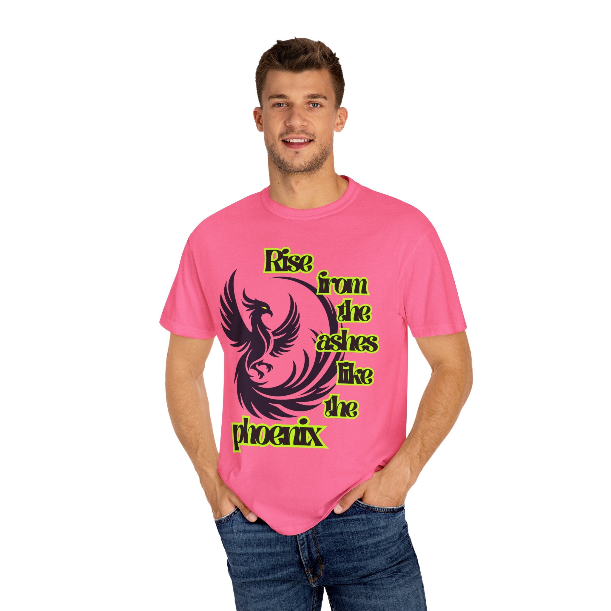 Phoenix Graphic Unisex T-shirt - Empowering 'Rise from the ashes like the phoenix' Design, Casual Wear, Gift for Resilience, [...]