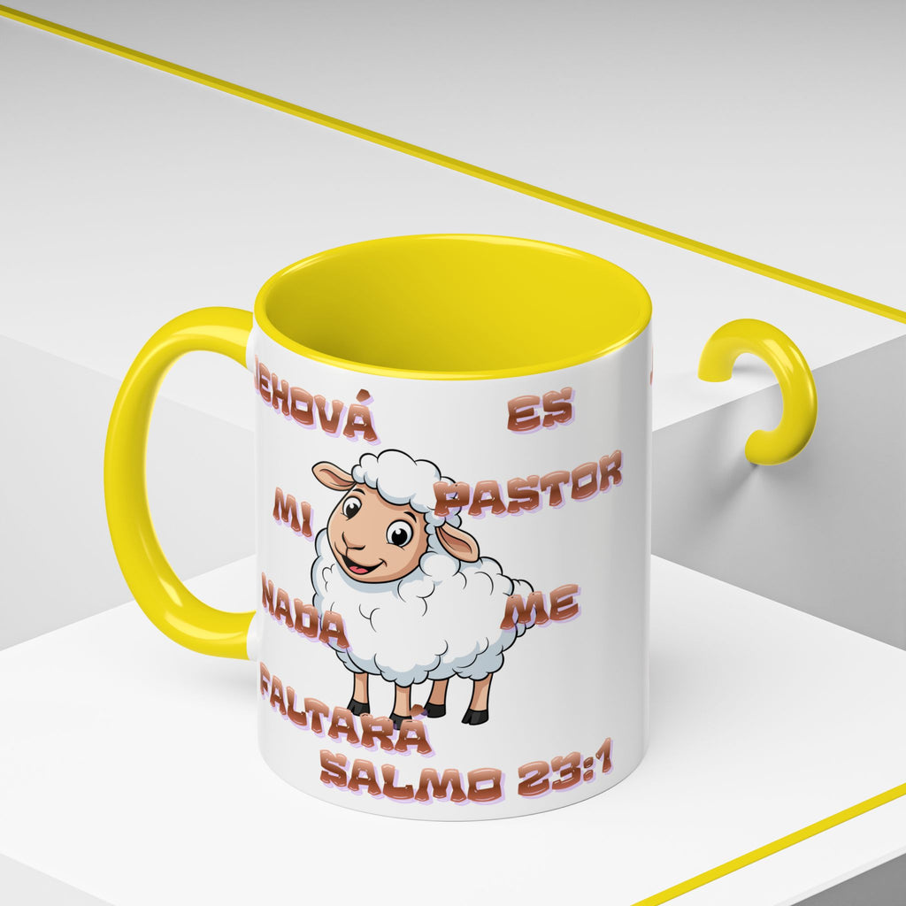 Jehová Es Mi Pastor Coffee Mug — Salmo 23:1 Spanish Christian Accent Mug