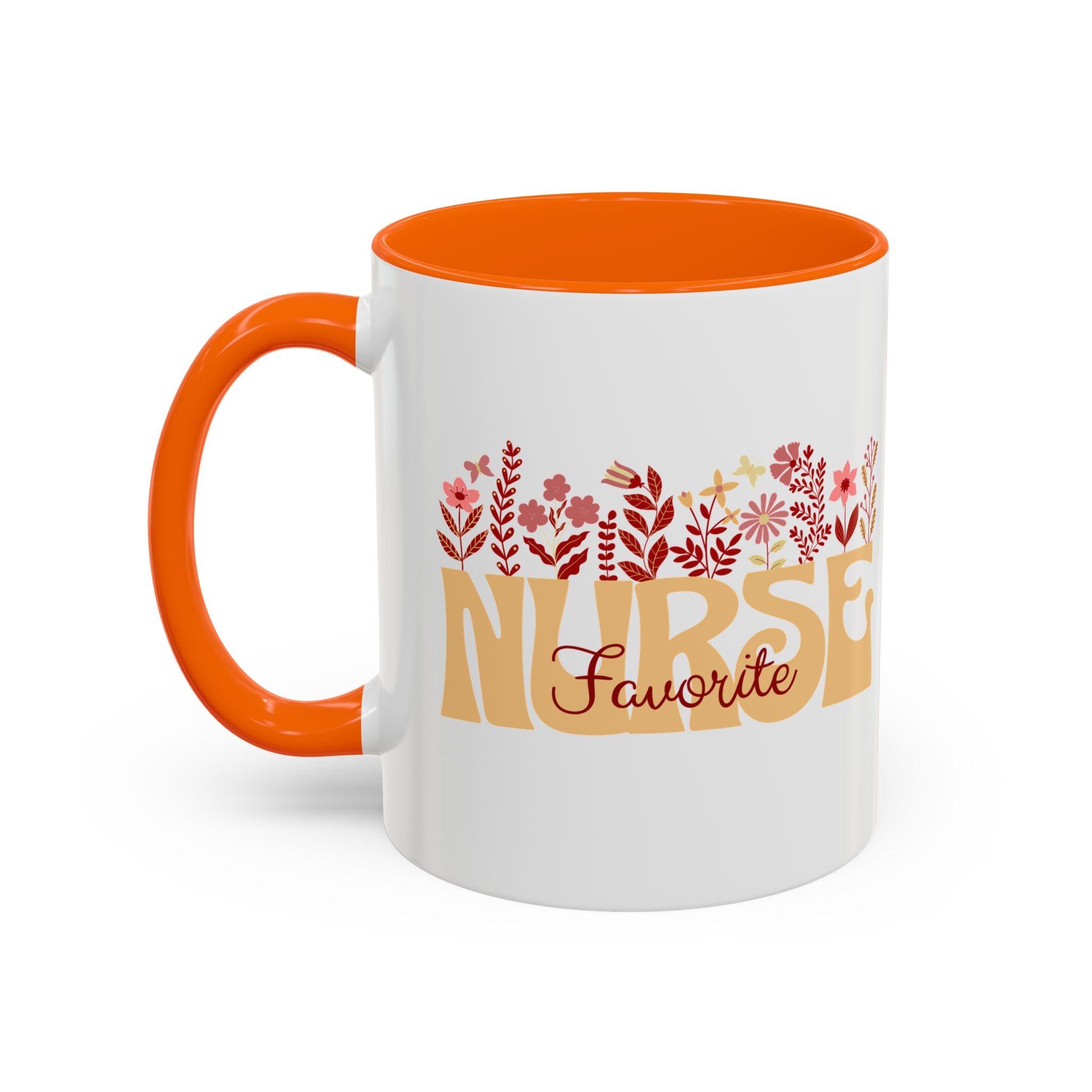 Nurse Favorite Coffee Mug | Floral Mug for Nurses | Gift for Nurse Appreciation Week, Nurses Day, Medical Professionals