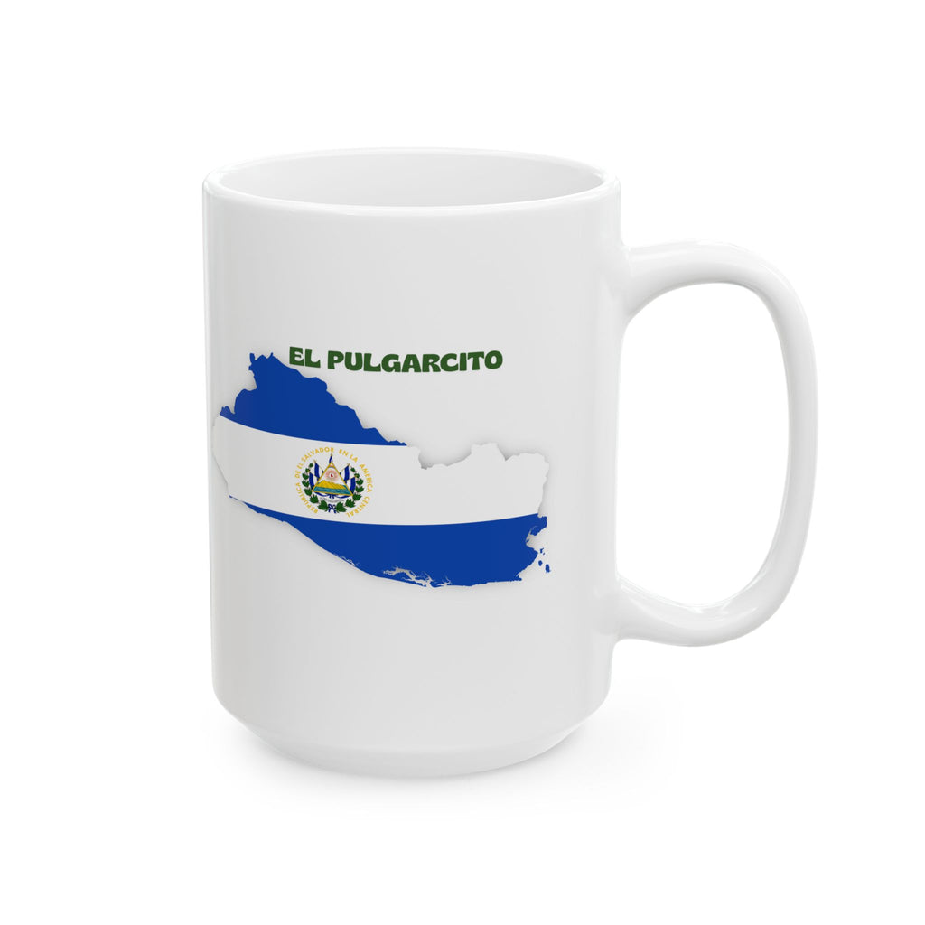 El Salvador Map Flag Ceramic Mug — Salvadoreno Pride 11oz/15oz