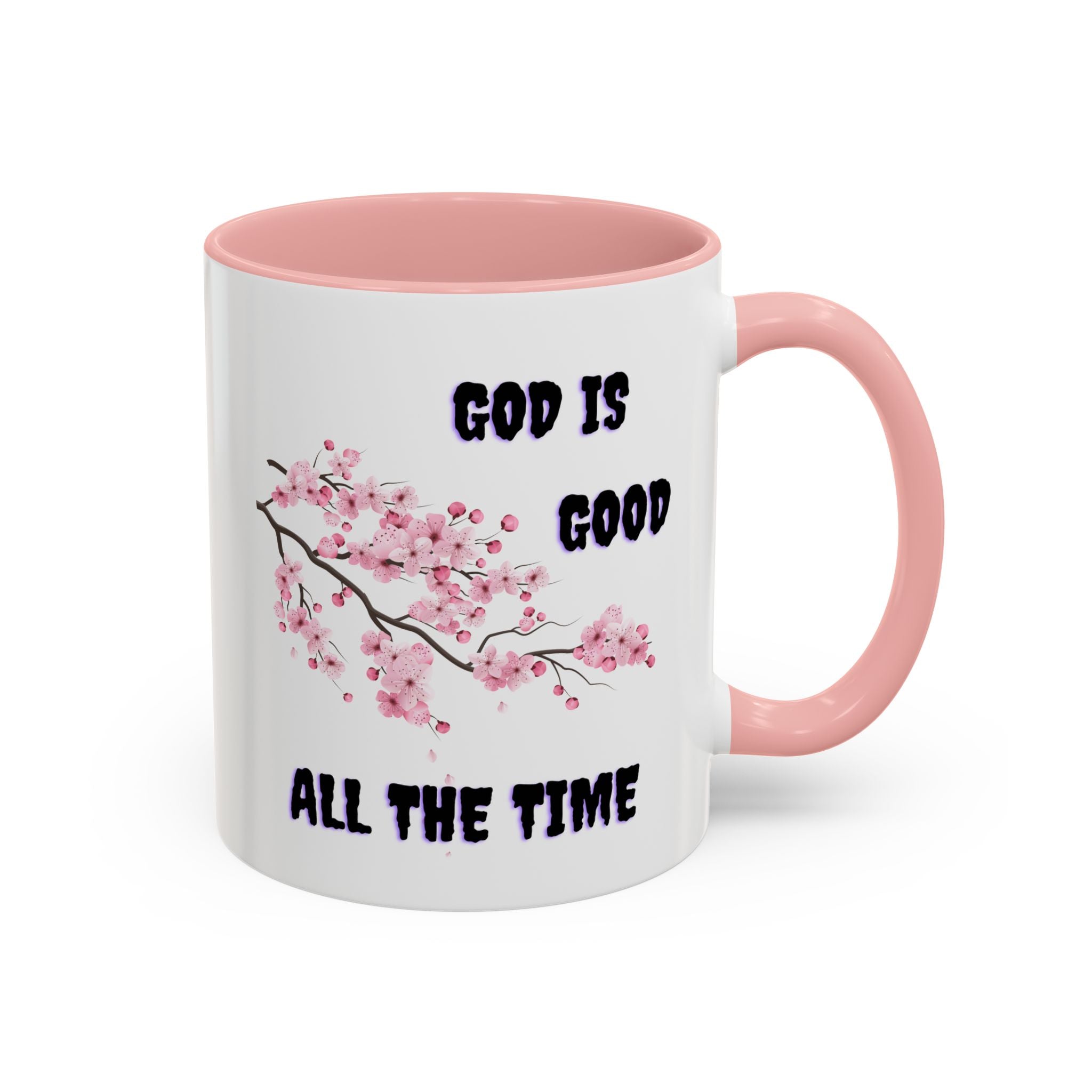 Inspirational Coffee Mug - God is Good, Floral Design, Gift for Faith Friends, Perfect for Mother's Day, Church Gatherings, Daily Motivation