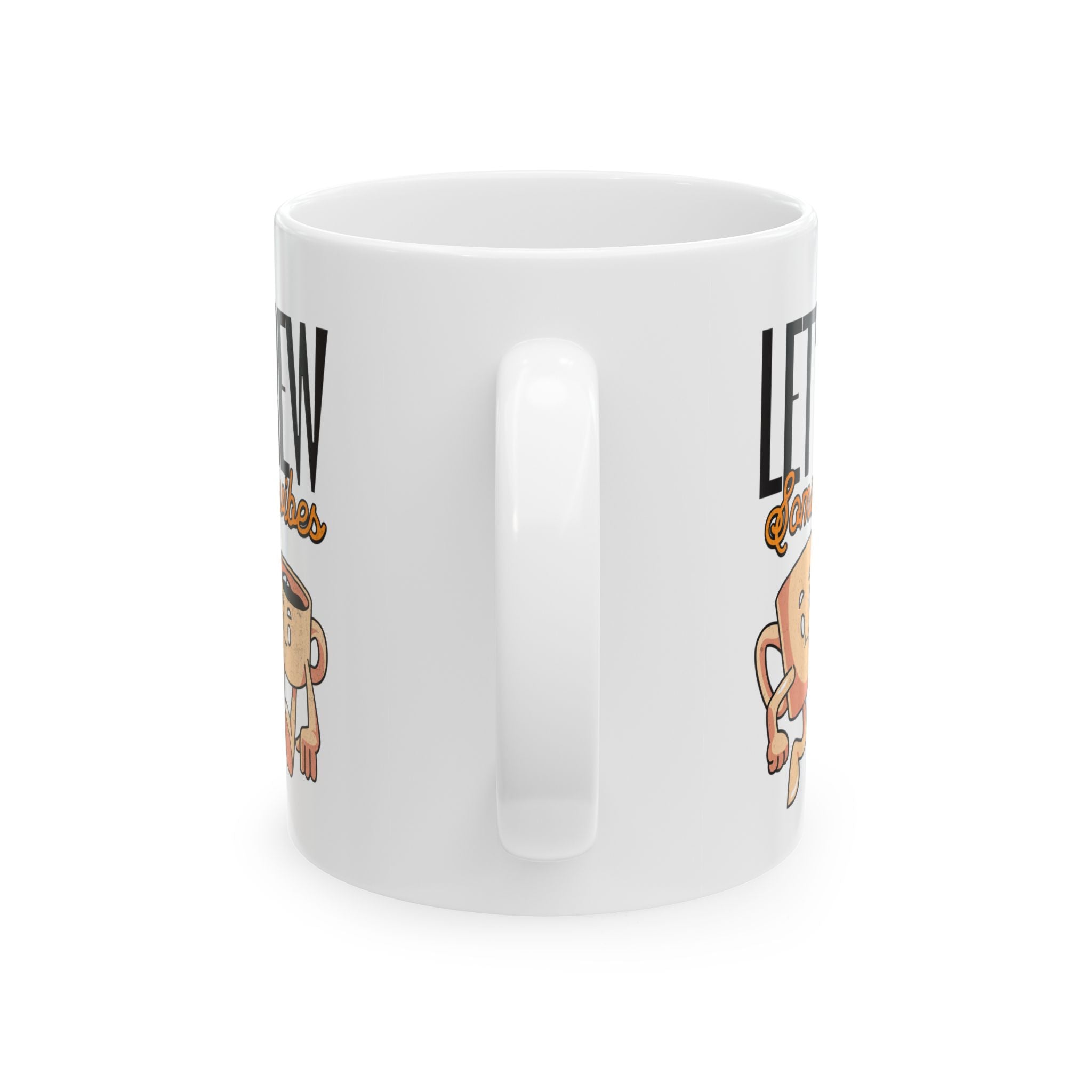 Playful Coffee Mug - "Let's Brew" Design