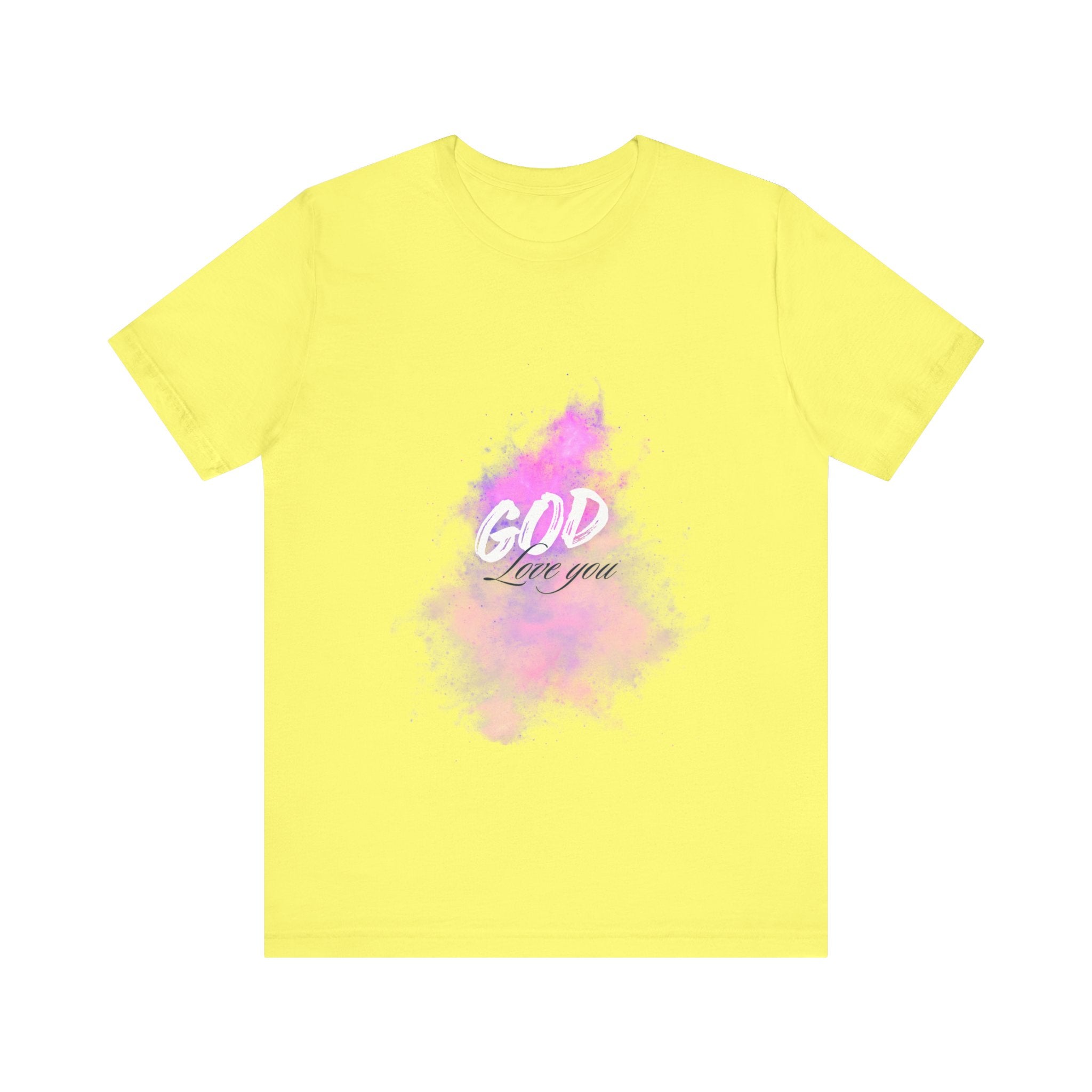 God Love You Tee - Inspirational Short Sleeve Shirt, Faith-Based Gift, Christian Apparel, Motivational T-Shirt, Perfect for Worship