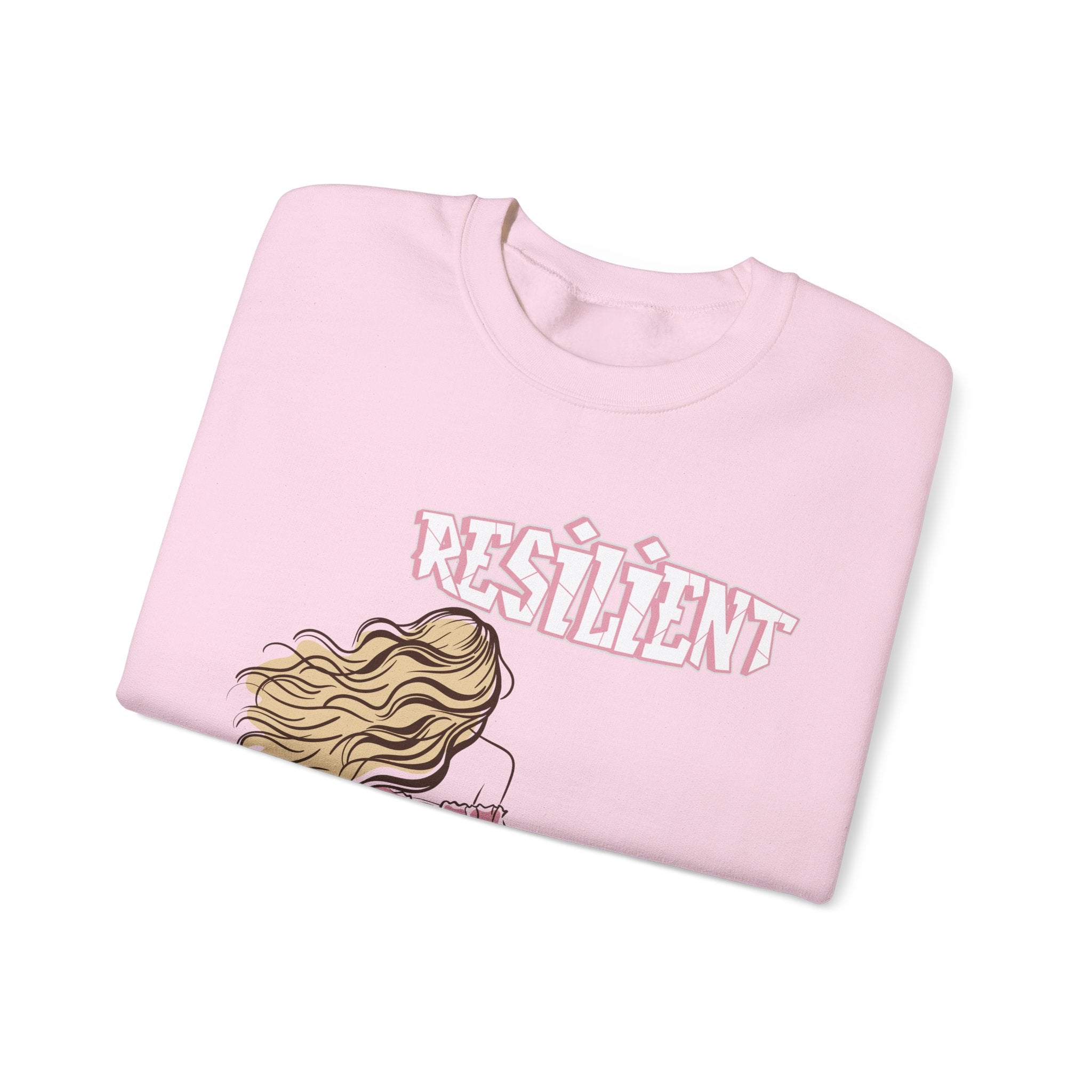 Resilient Graphic Sweatshirt, Trendy Crewneck, Women’s Clothing, Cozy Layering Piece, Perfect Gift for Her, Casual Fashion