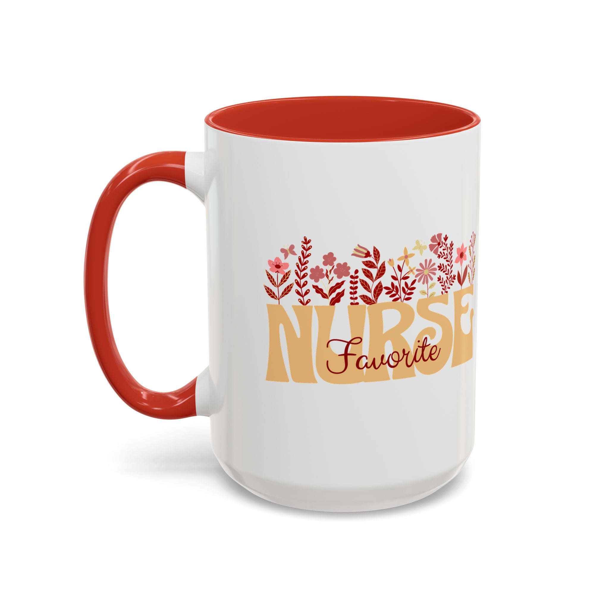 Nurse Favorite Coffee Mug | Floral Mug for Nurses | Gift for Nurse Appreciation Week, Nurses Day, Medical Professionals