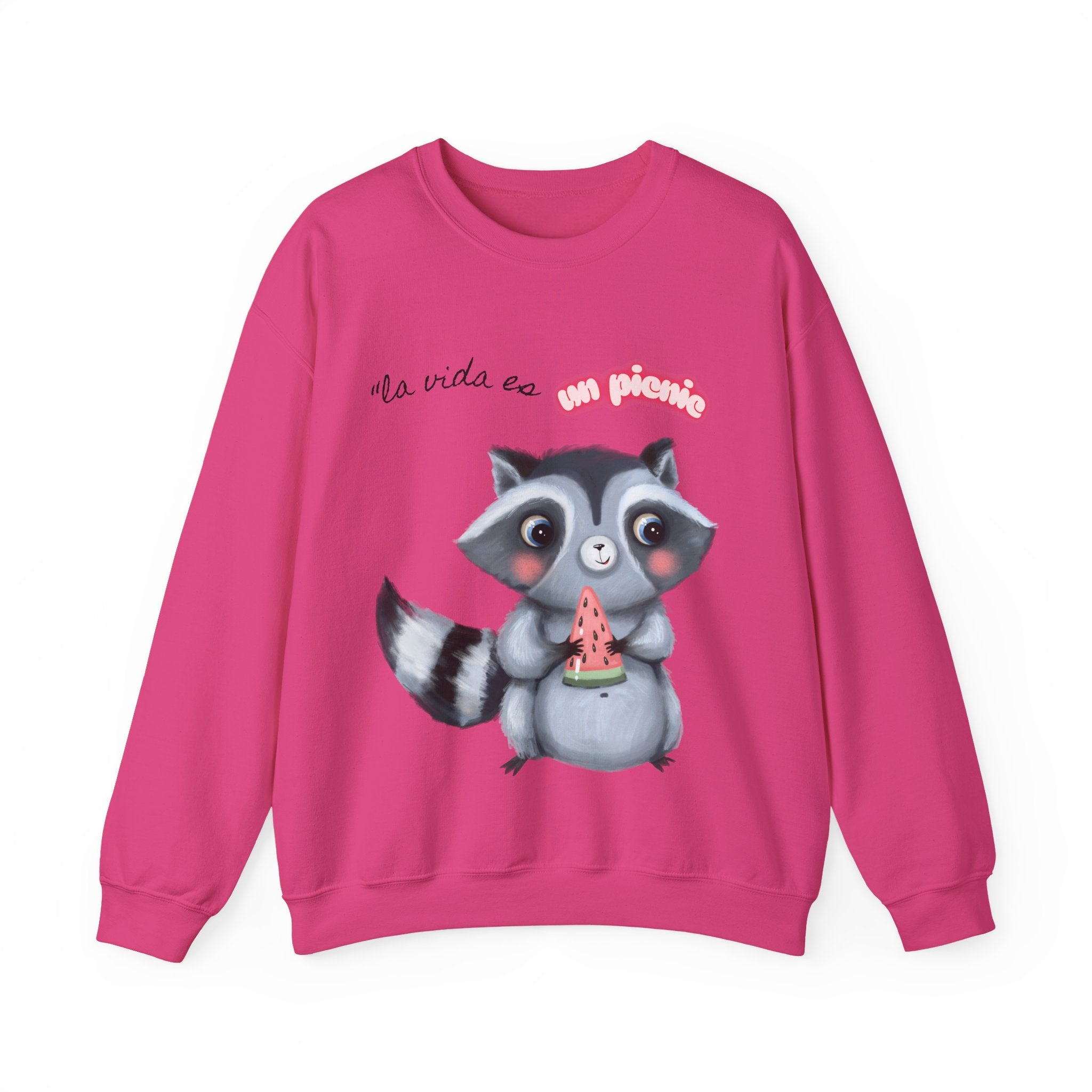 Cute Raccoon Sweatshirt, Cozy Fall Apparel, Gift for Animal Lovers, Cute Crewneck for Kids and Adults, Sweatshirt for Birthdays, Party Wear