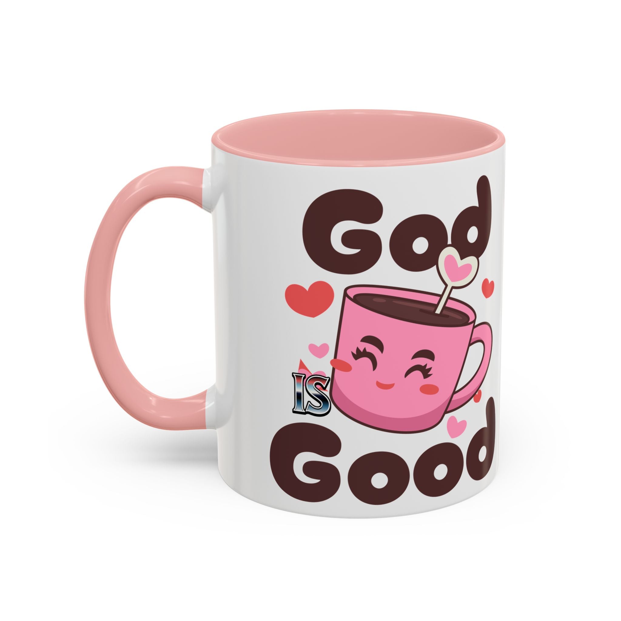Cute God is Good Coffee Mug | Love Inspired Drinkware for Coffee Lovers, Gift for Friends, Anniversaries, Home Decor, Faith-Based Gifts
