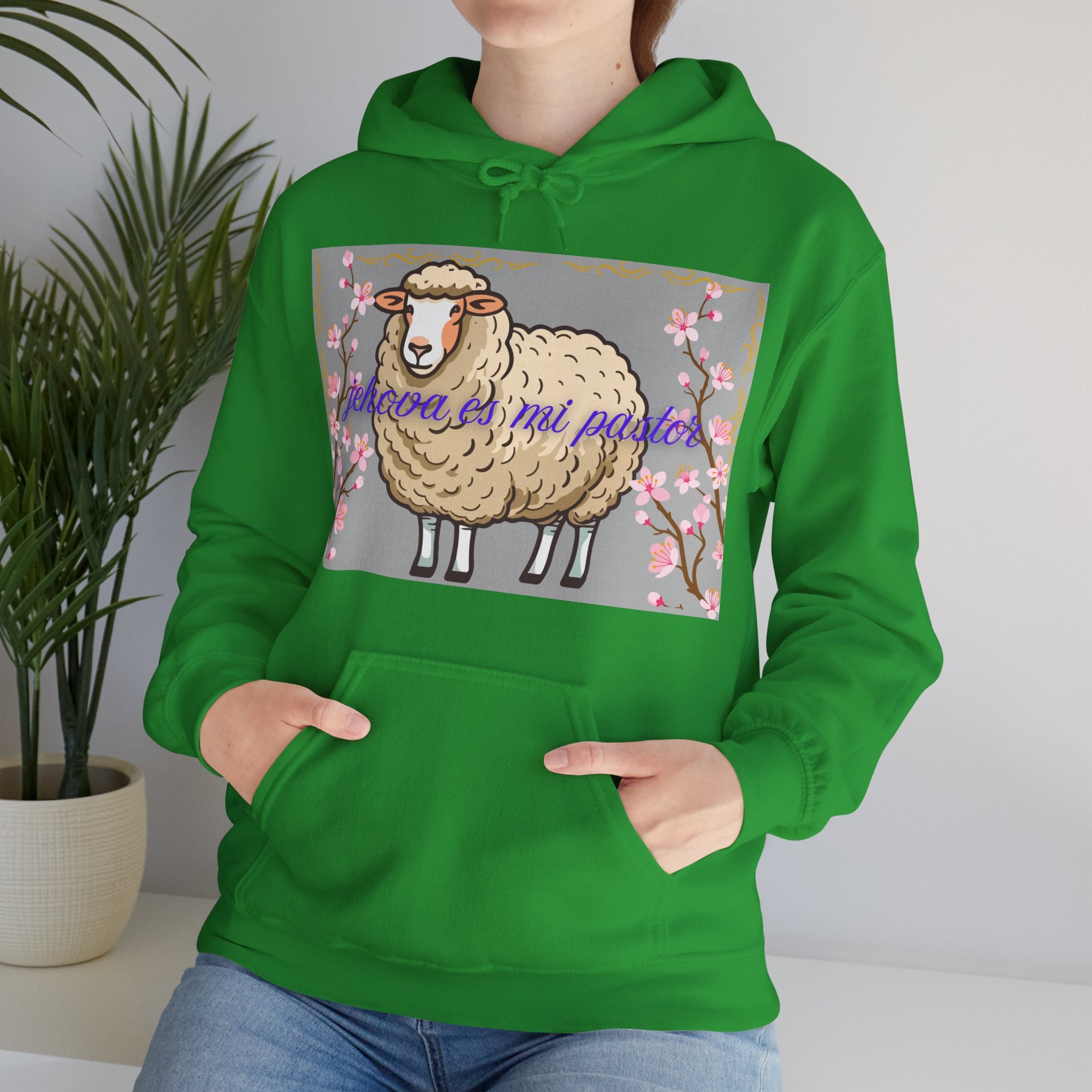 Whimsical Sheep Hoodie - Cozy Unisex Sweatshirt, Cute Gift for Animal Lovers, Spring Fashion, Perfect for Easter, Casual Wear