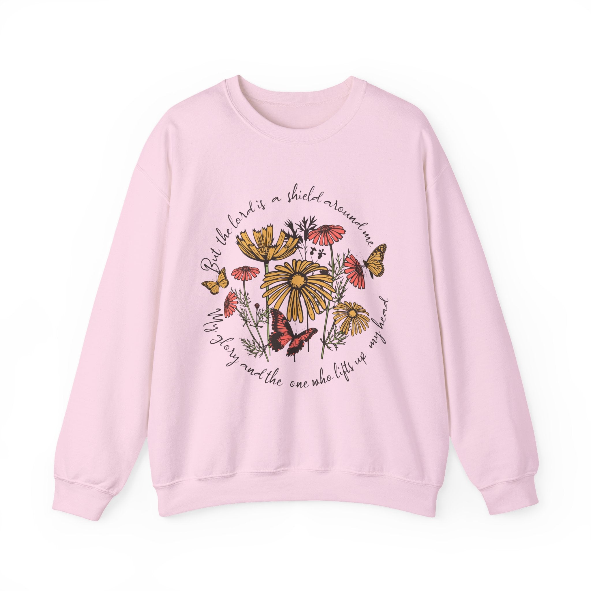Nature-Inspired Inspirational Sweatshirt for All Seasons, Motivational Gift for Her, Floral Crewneck, Comfortable Everyday Wear, [...]